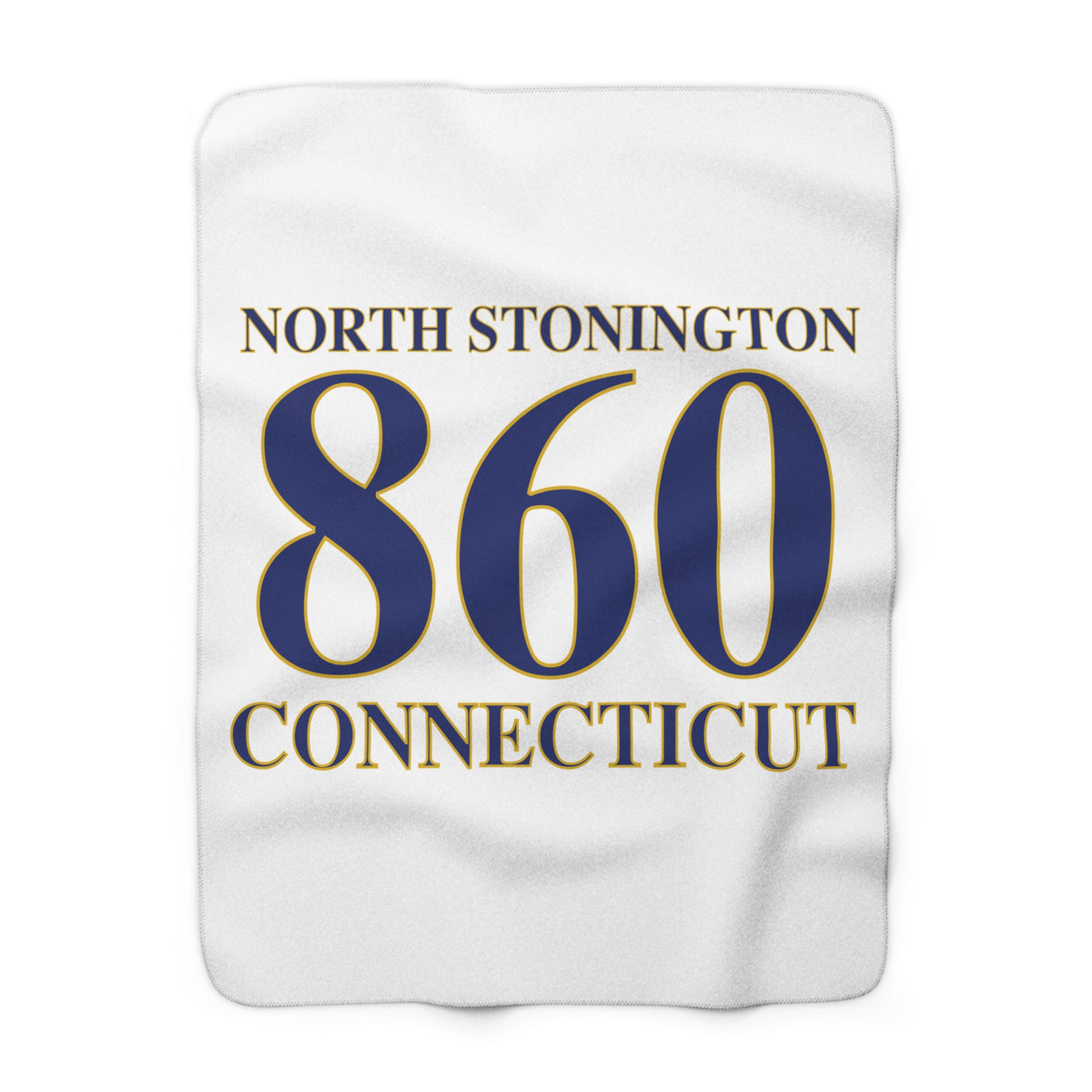North Stonington 860 Connecticut Sherpa Fleece Blanket