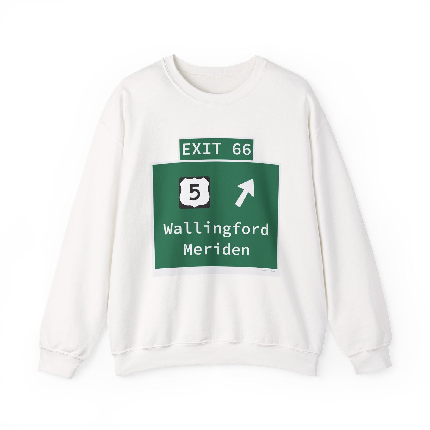Vintage WCP Exit 66 Sign Unisex Heavy Blend™ Crewneck Sweatshirt