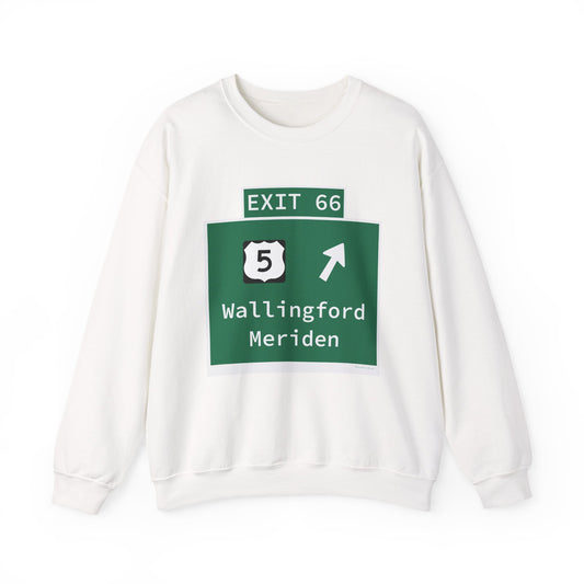Vintage WCP Exit 66 Sign Unisex Heavy Blend™ Crewneck Sweatshirt