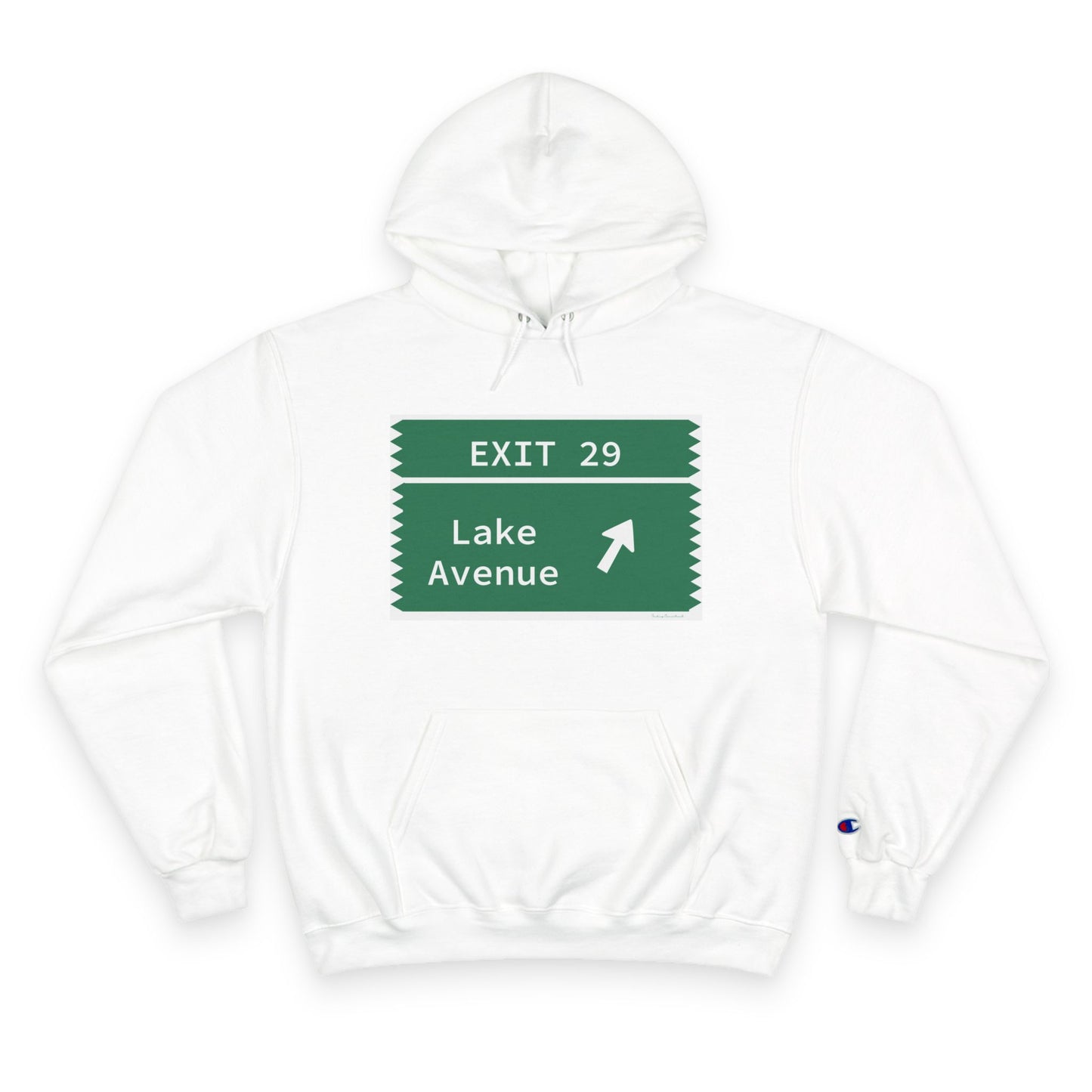 Vintage Merritt Parkway Exit 29 Sign Champion Hoodie