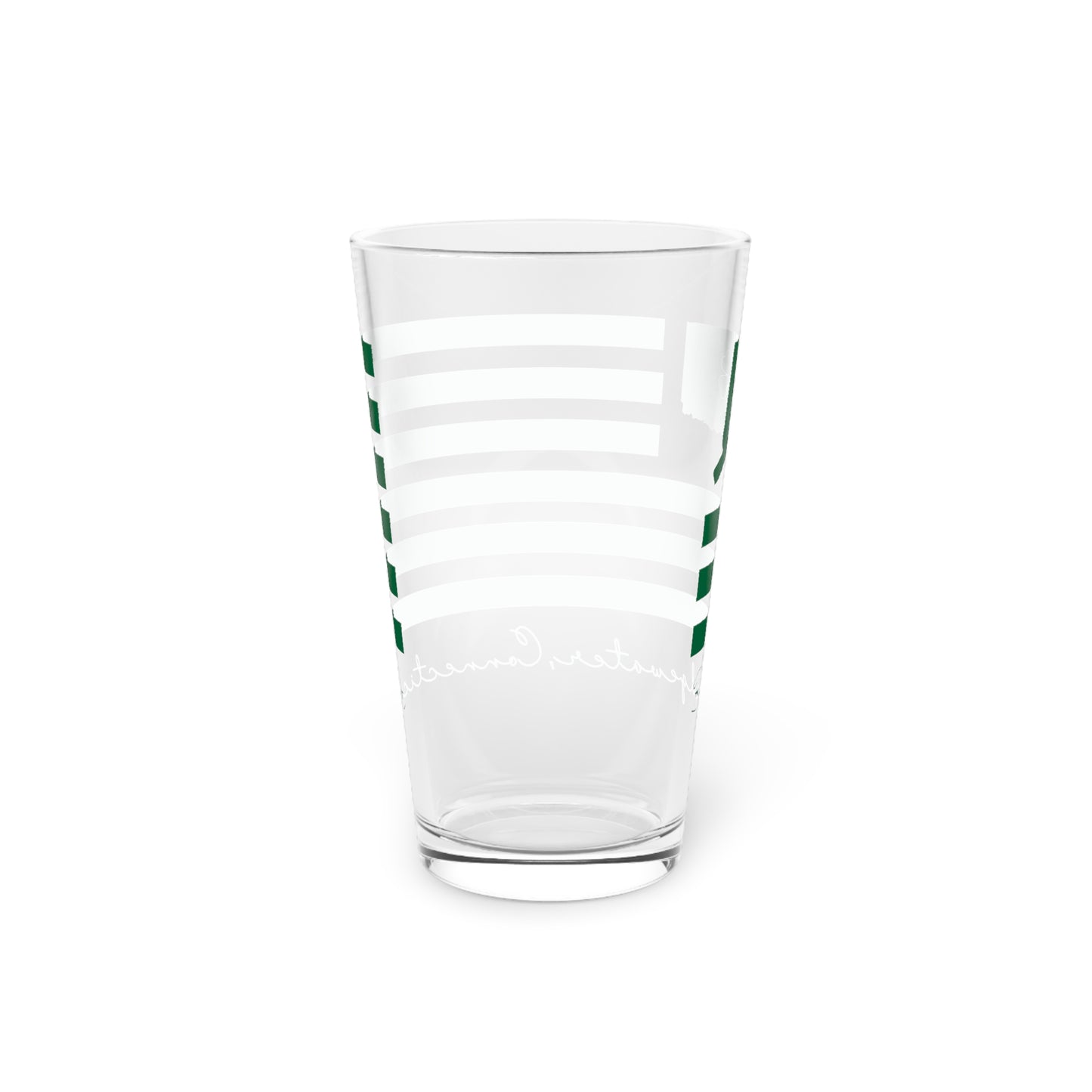 Bridgewater Connecticut St. Patrick’s Day Flag Pint Glass, 16oz