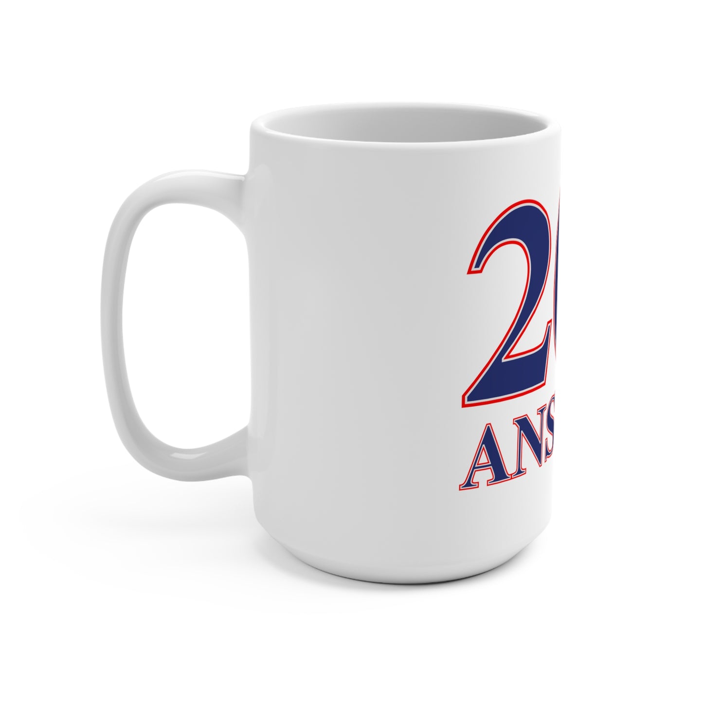 203 Ansonia Red White & Blue Mug 15oz