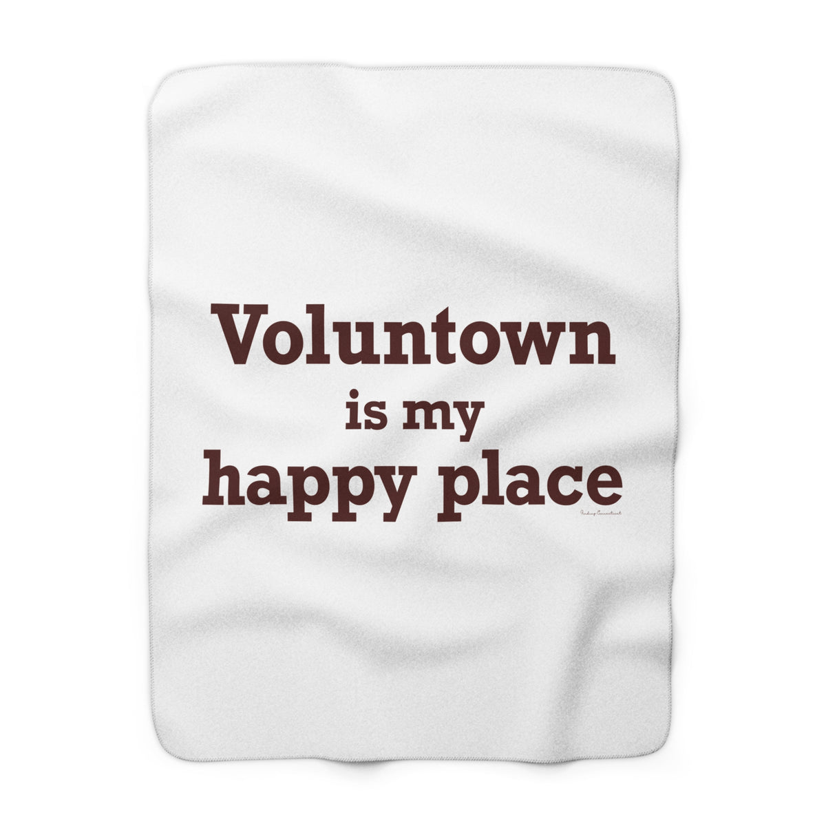 Voluntown is My Happy Place Fleece Blanket