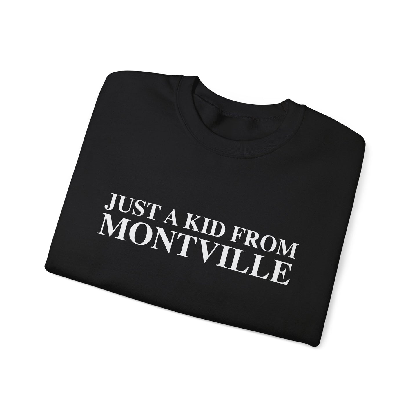 Just a kid from Montville Unisex Heavy Blend™ Crewneck Sweatshirt