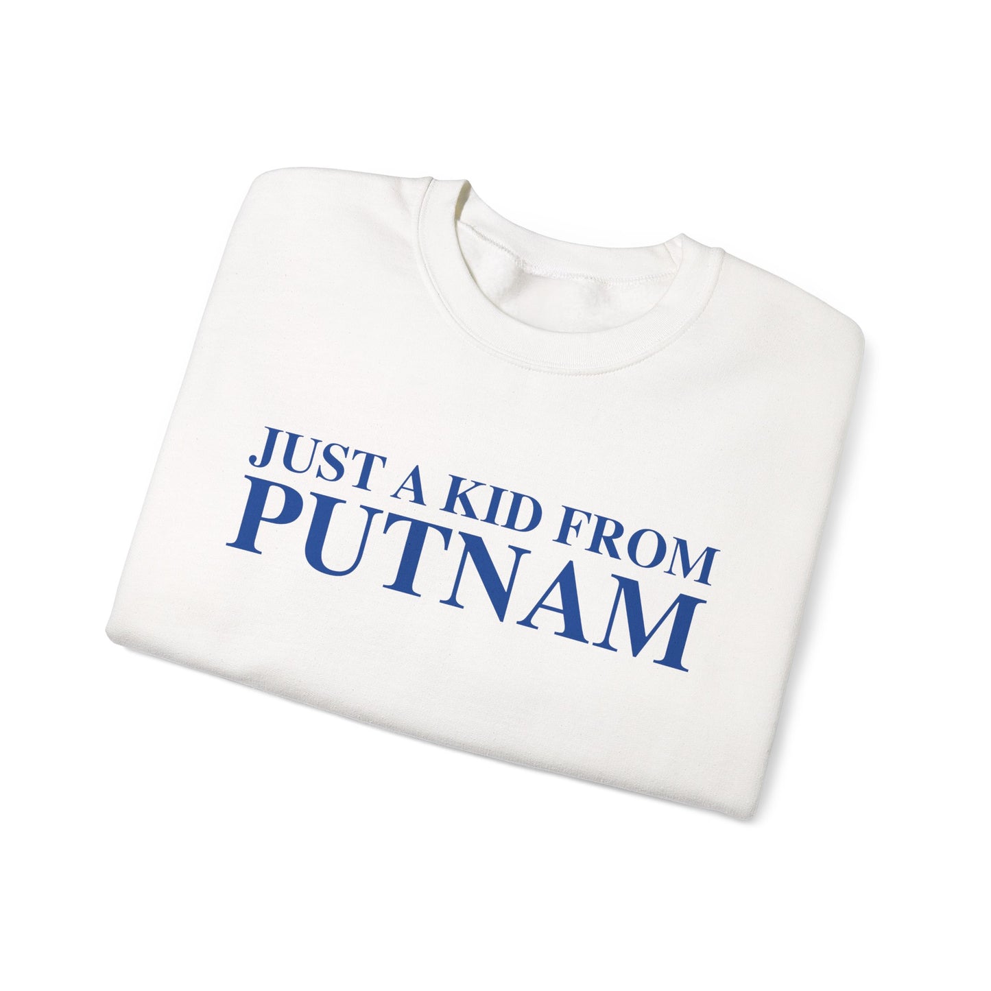 Just a kid from Putnam Unisex Heavy Blend™ Crewneck Sweatshirt
