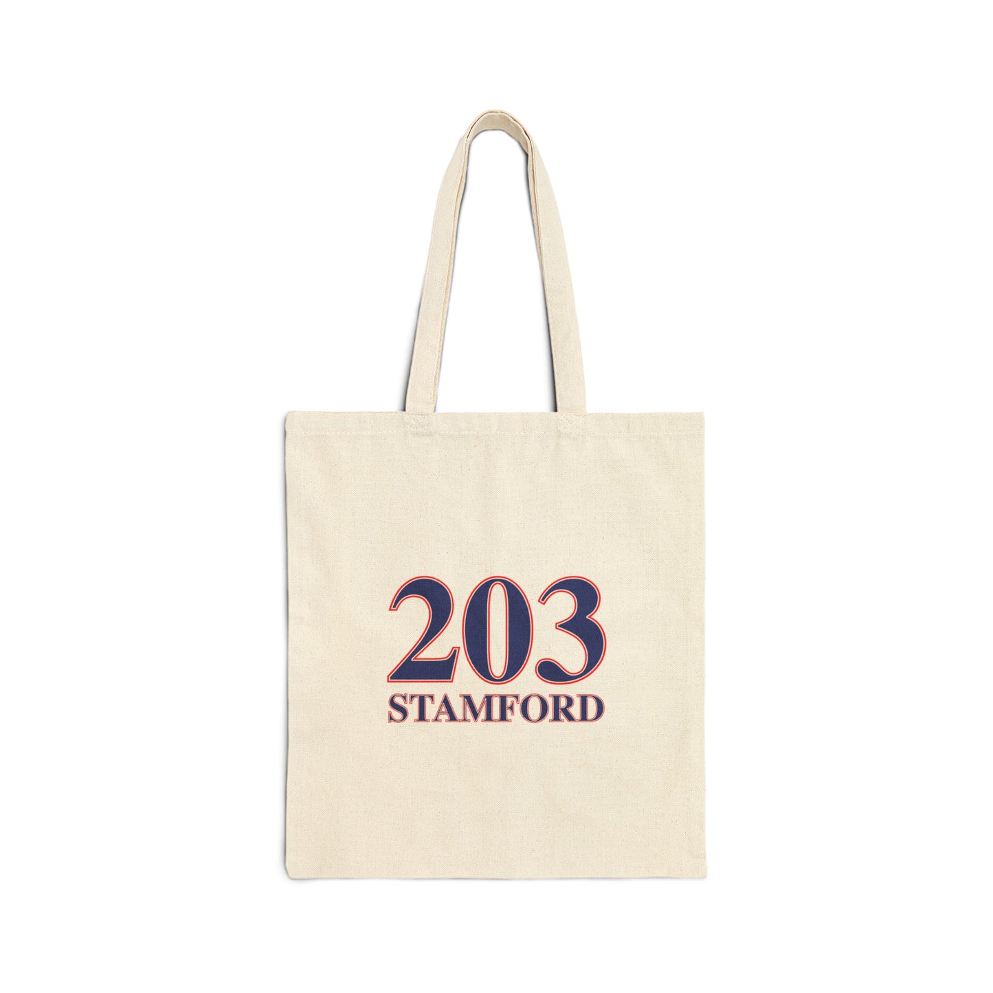 203 Stamford Red White & Blue Cotton Canvas Tote Bag