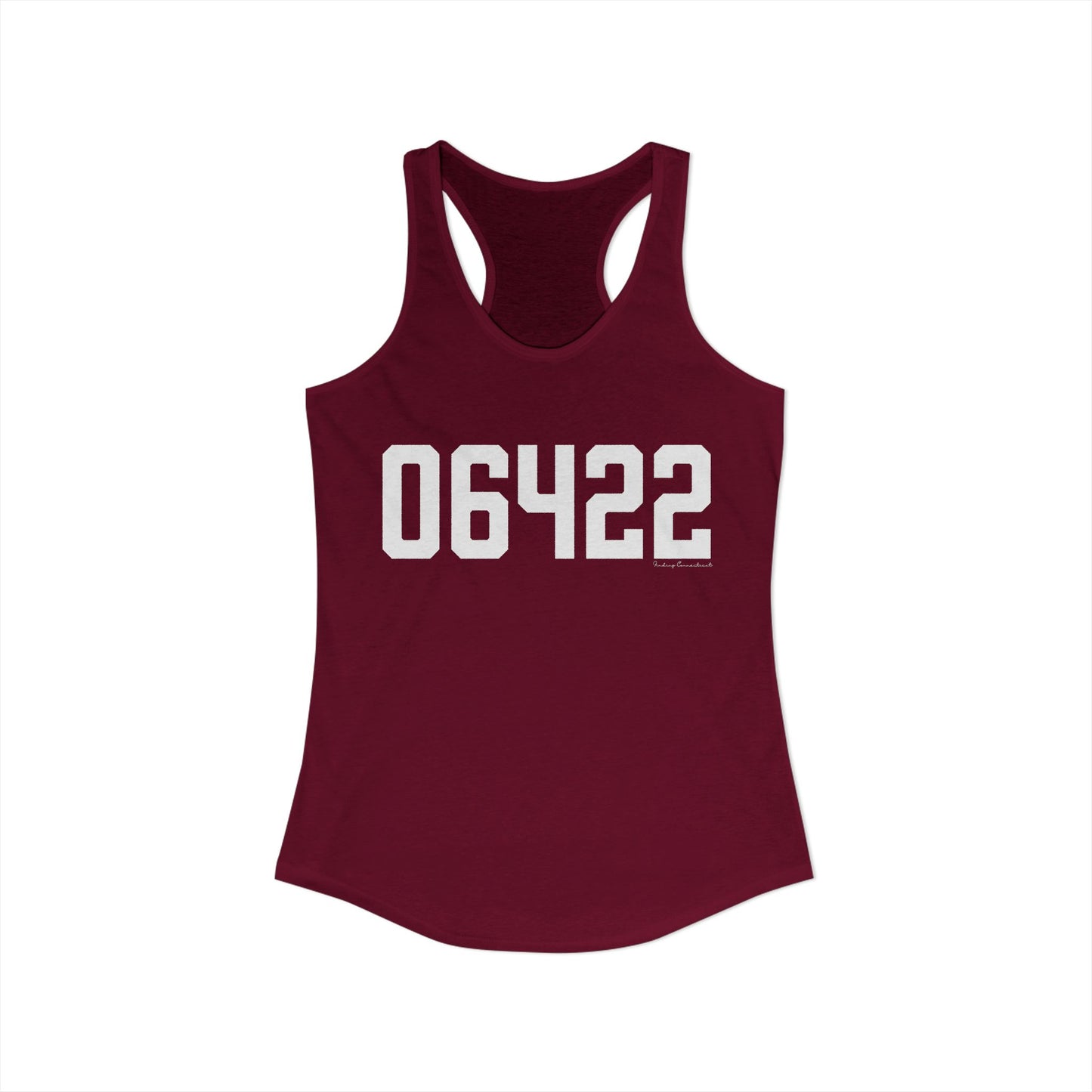 06422 Durham CT Zip Code Women's Ideal Racerback Tank Top