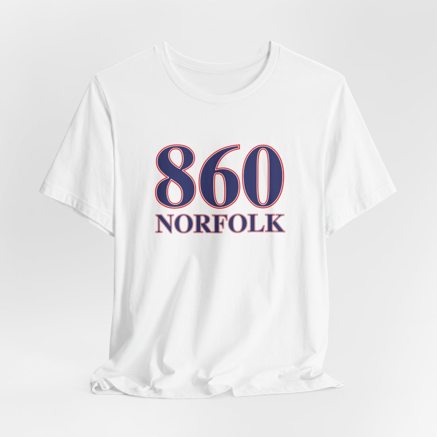 860 Norfolk Red White & Blue Unisex Jersey Short Sleeve T-Shirt
