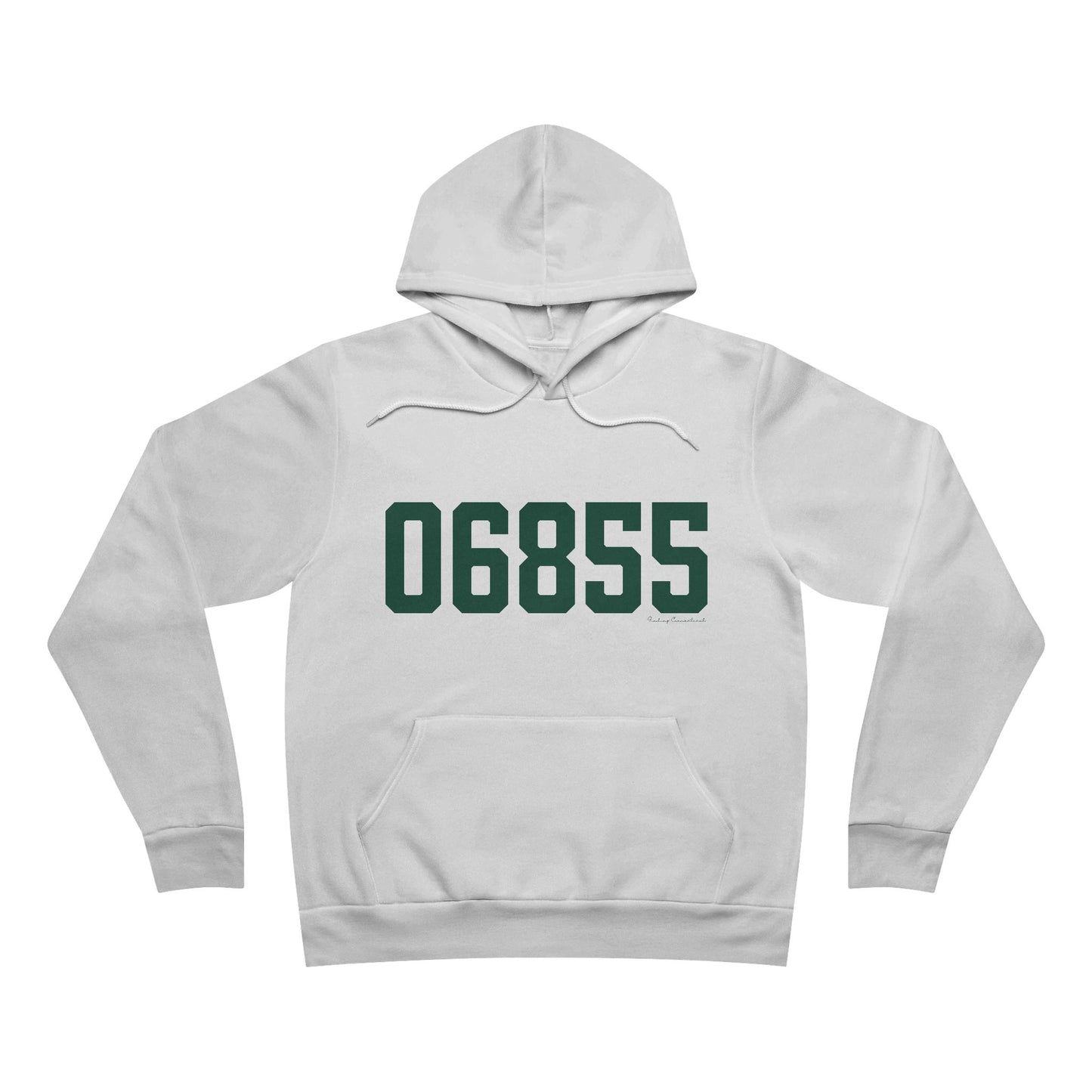 06855 Norwalk Connecticut Zip Code Unisex Sponge Fleece Pullover Hoodie Sweatshirt
