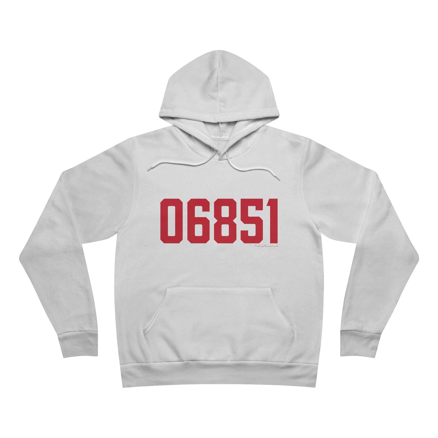 06851 Norwalk Connecticut Zip Code Unisex Sponge Fleece Pullover Hoodie Sweatshirt