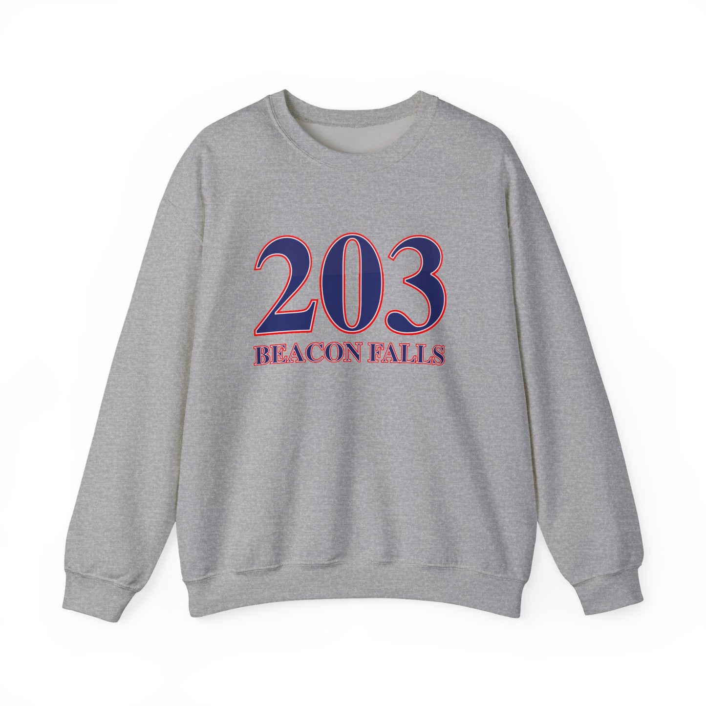 203 Beacon Falls Red White & Blue Unisex Heavy Blend™ Crewneck Sweatshirt