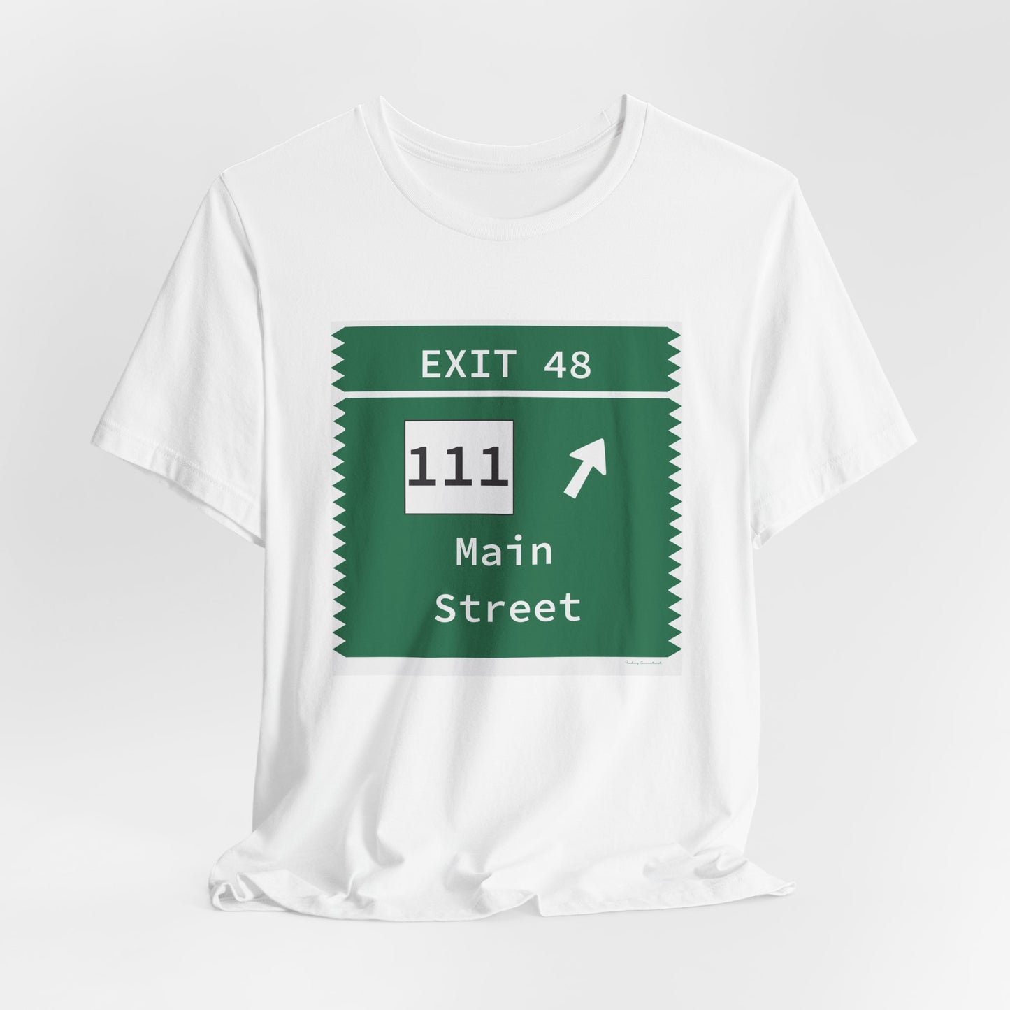 Vintage Merritt Parkway Exit 48 Sign Unisex Jersey Short Sleeve T-Shirt