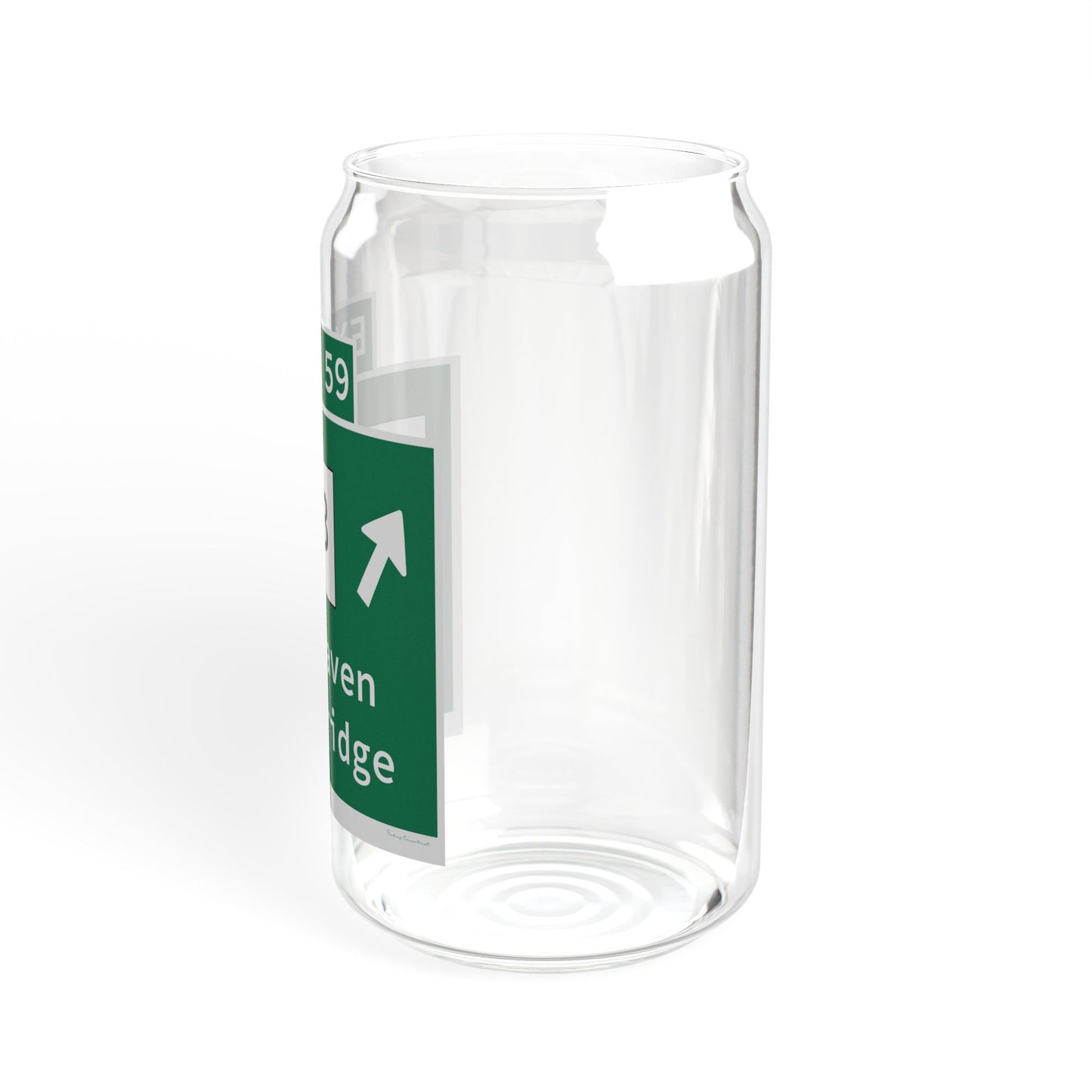 Vintage WCP Exit 59 Sign Sipper Glass, 16oz