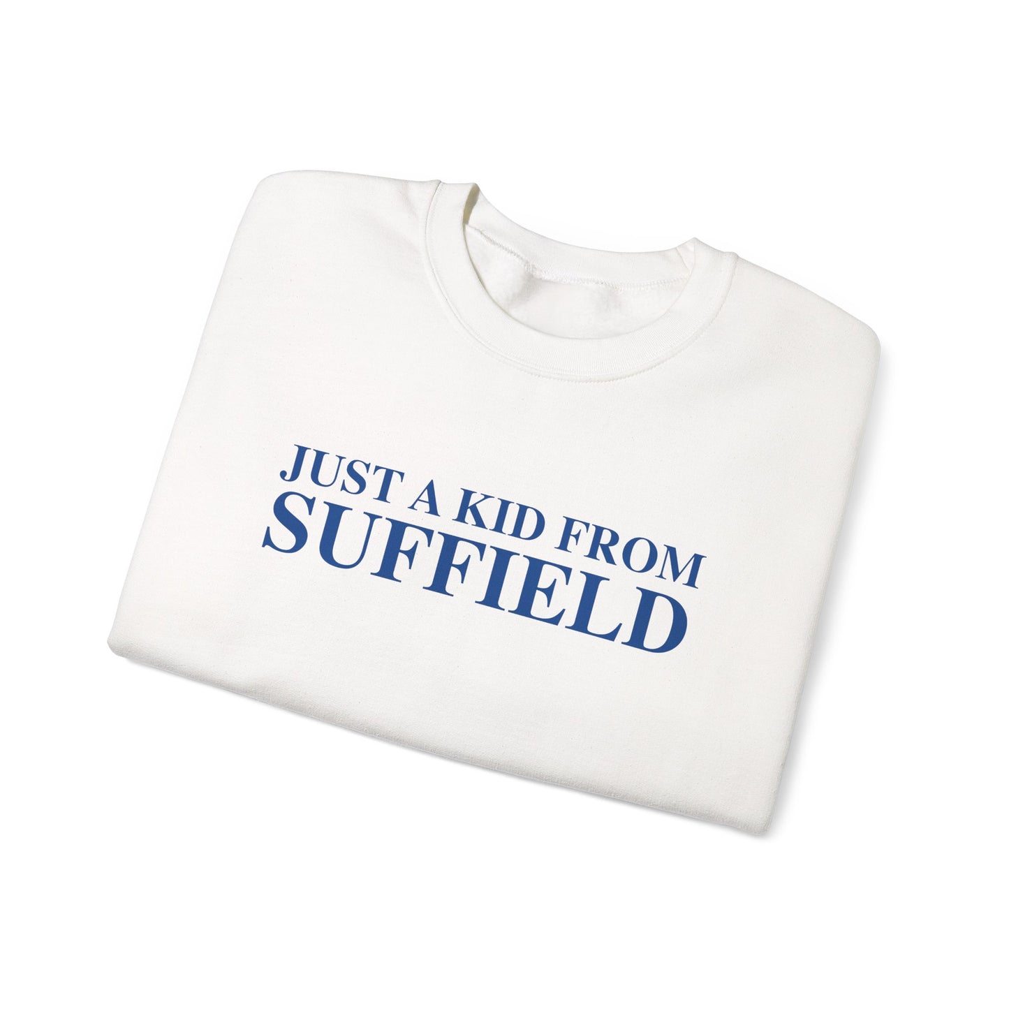 Just a kid from Suffield Unisex Heavy Blend™ Crewneck Sweatshirt