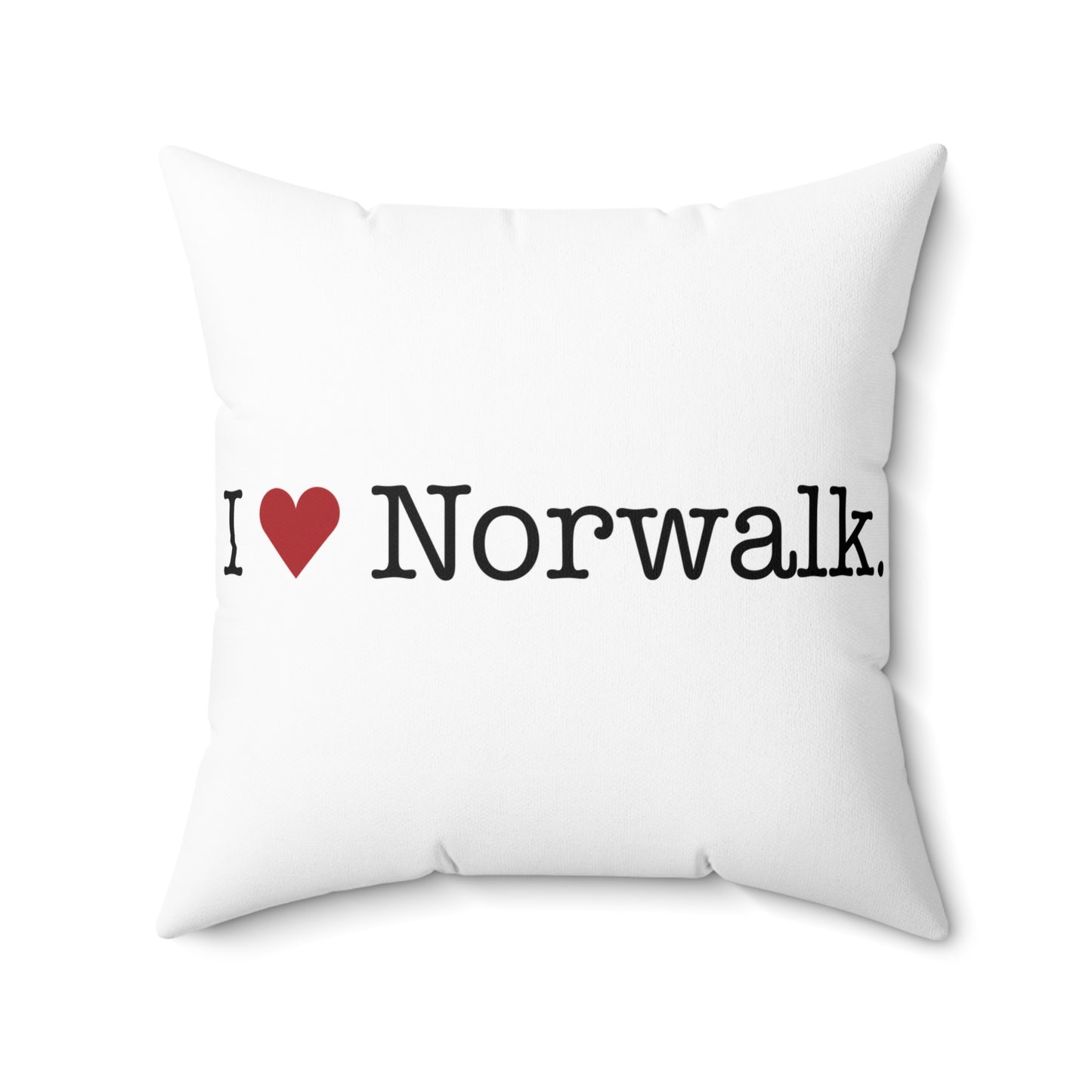 I Heart Norwalk. Spun Polyester Square Pillow