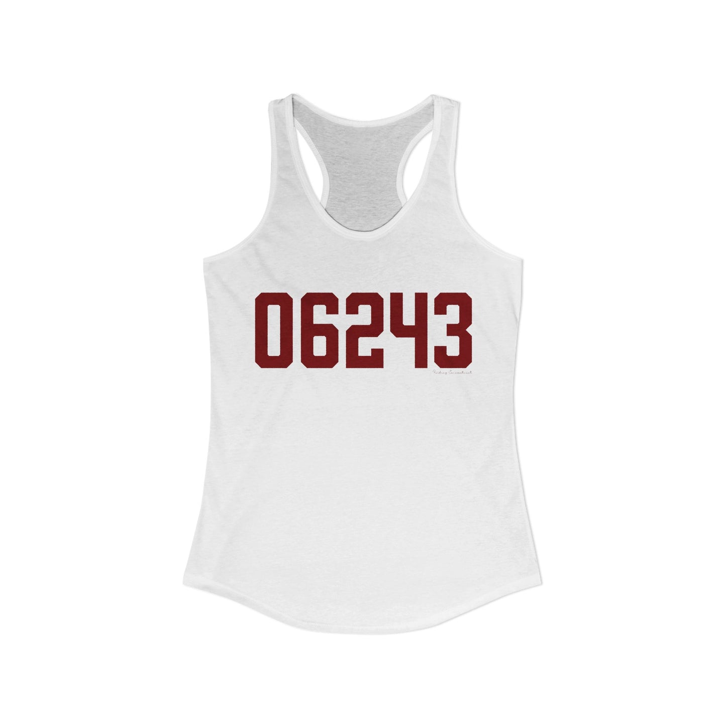 06243 Killingly Connecticut Zip Code Women's Ideal Racerback Tank Top