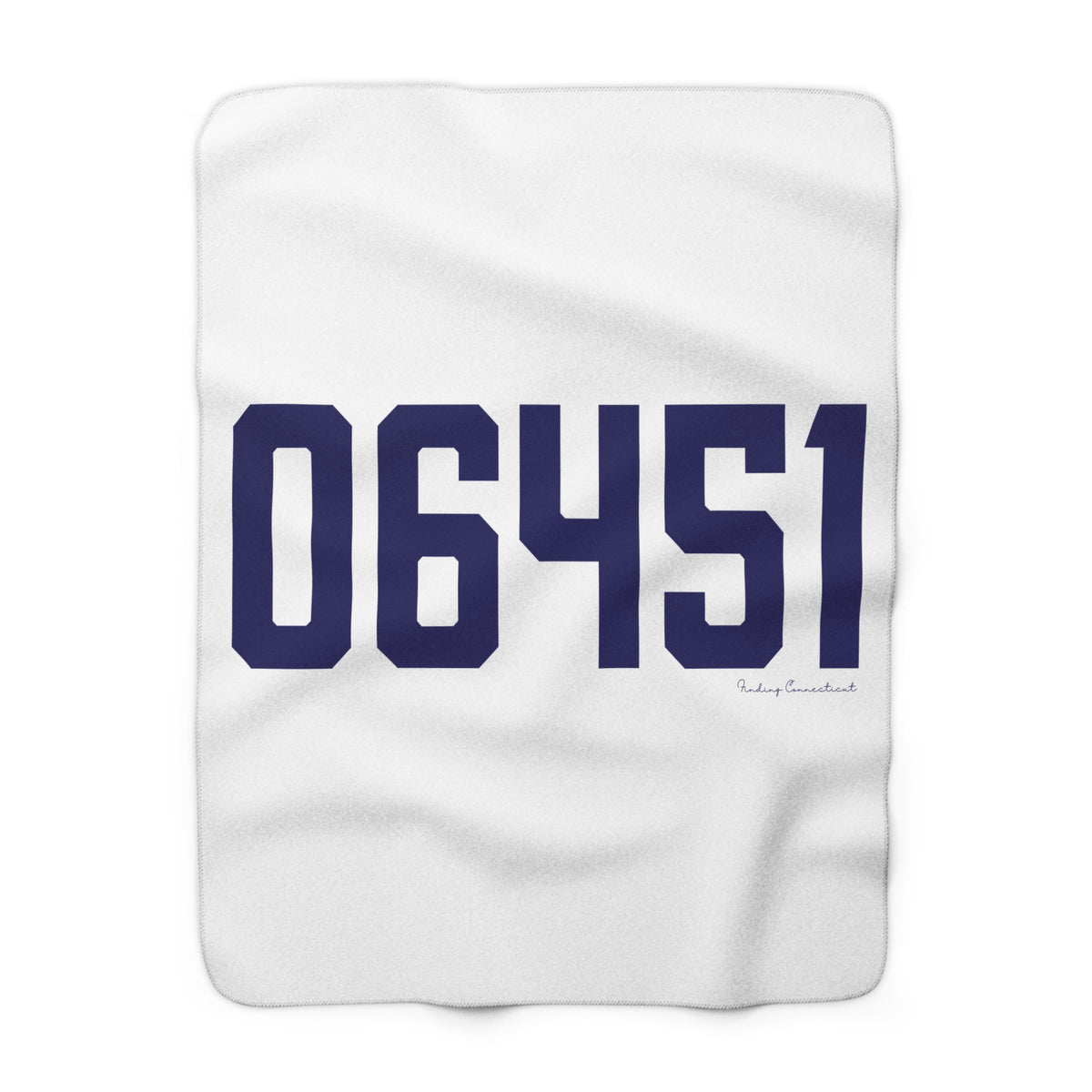 06451 Meriden Connecticut Zip Code Sherpa Fleece Blanket