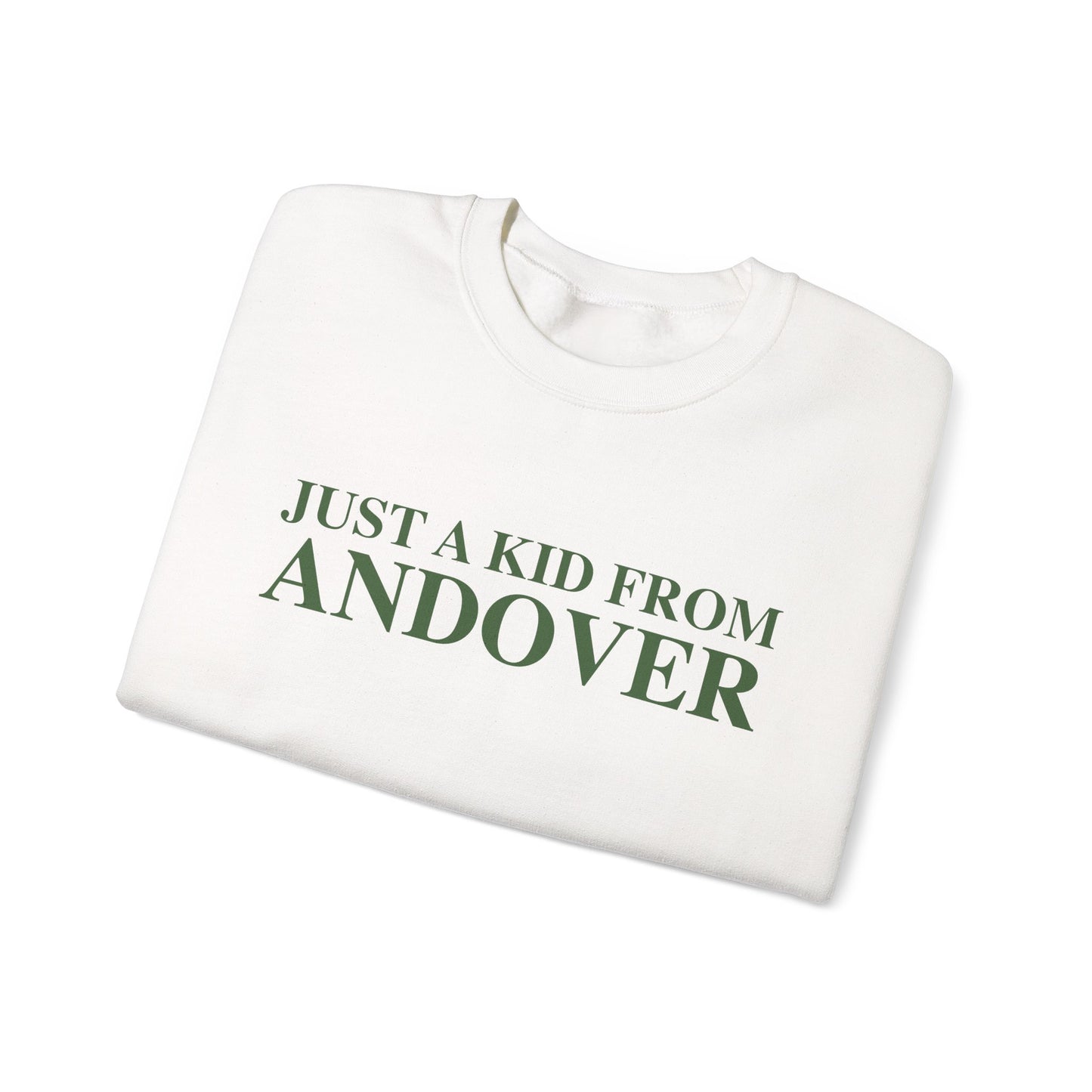 Just a kid from Andover Unisex Heavy Blend™ Crewneck Sweatshirt