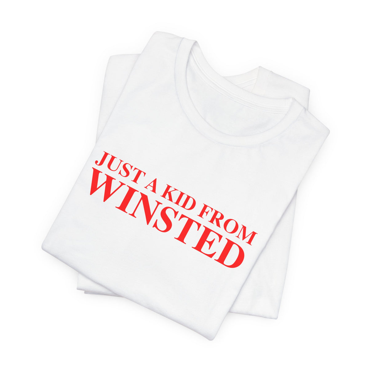 Just a kid from Winsted Unisex Jersey Short Sleeve T-Shirt