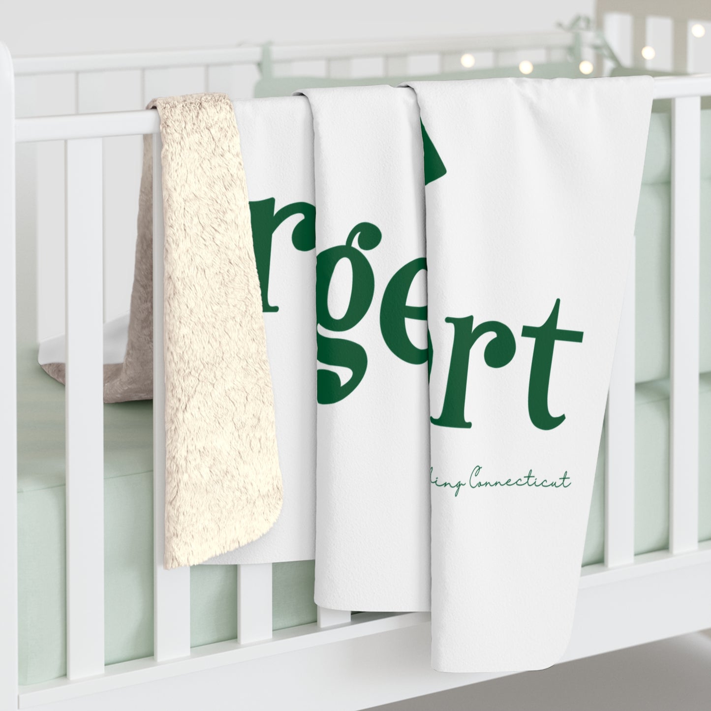 I Clover Bridgeport Sherpa Fleece Blanket