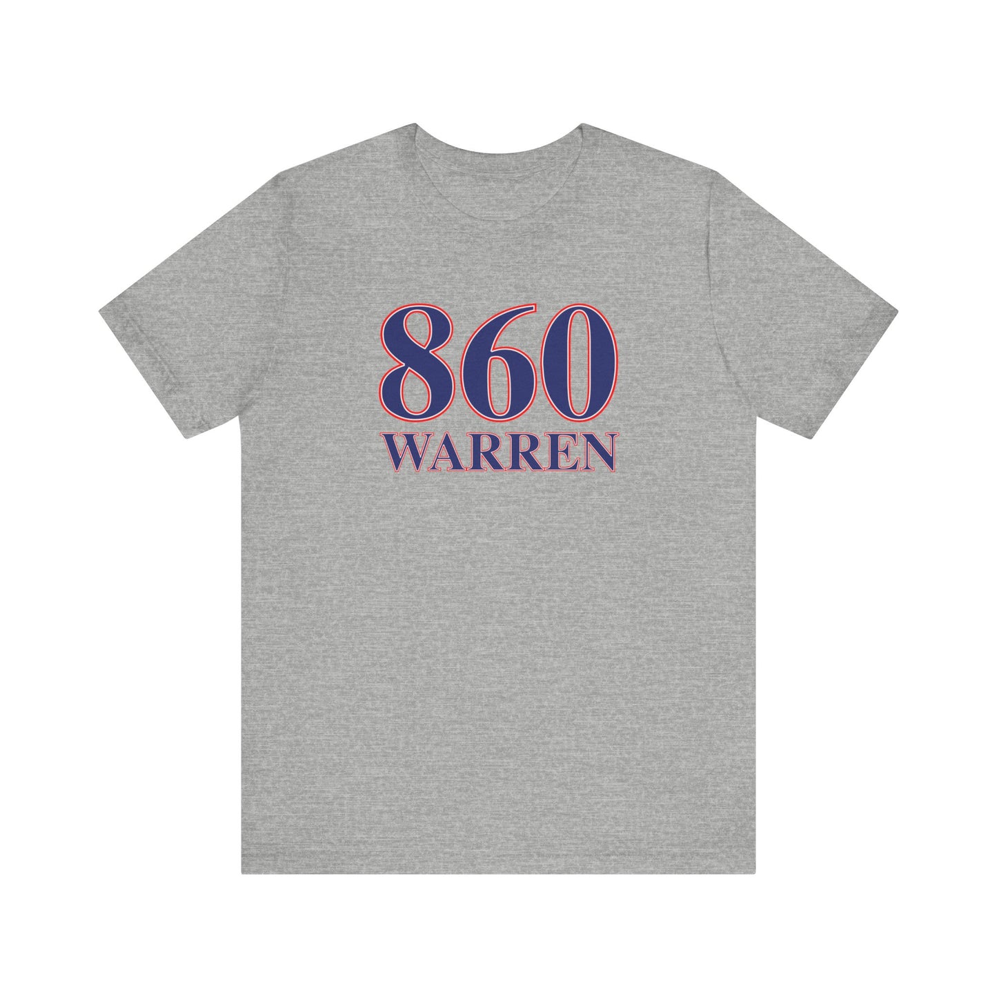 860 Warren Red White & Blue Unisex Jersey Short Sleeve T-Shirt