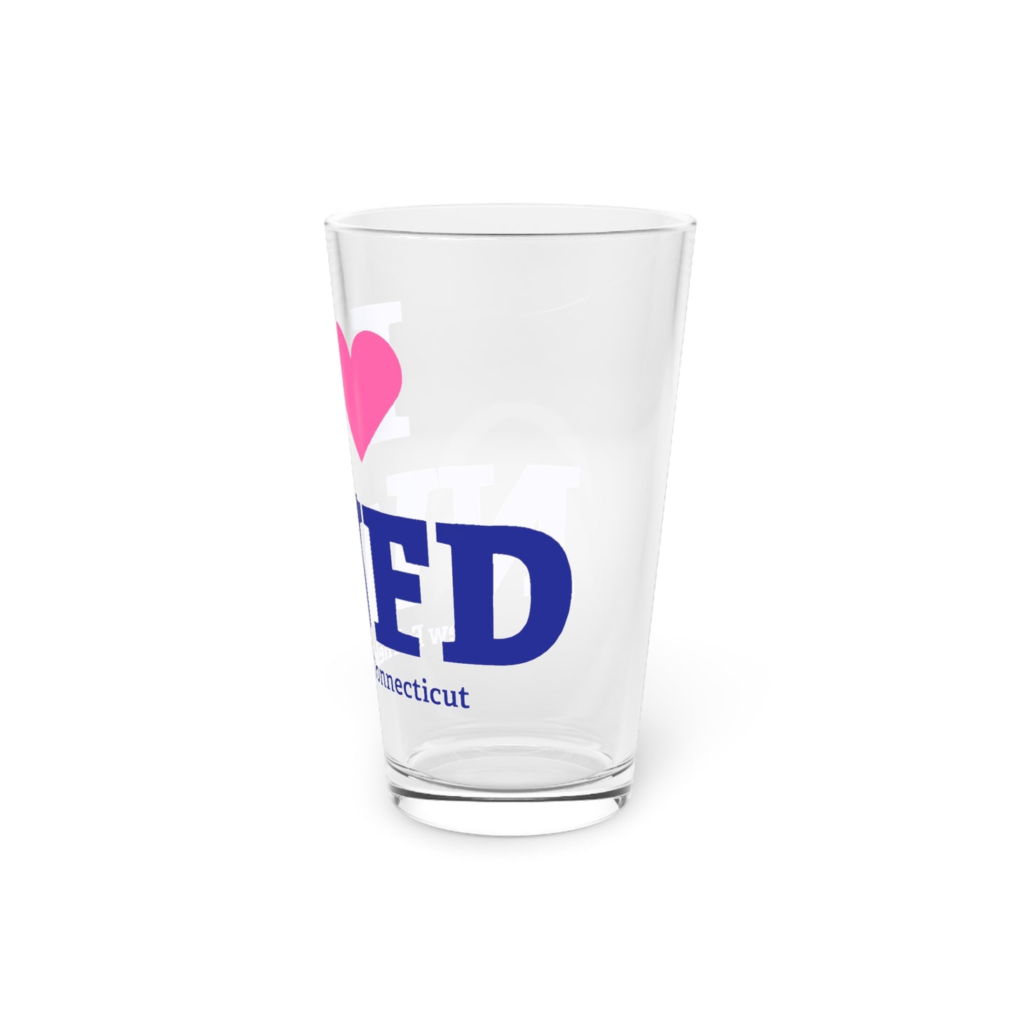 I Heart NWFD Pint Glass, 16oz