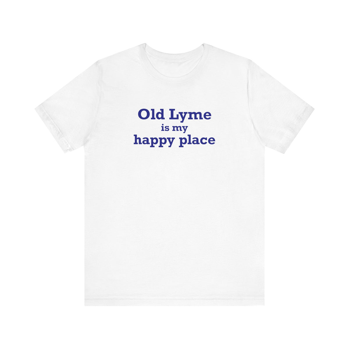 Old Lyme is My Happy Place Unisex Jersey Short Sleeve T-Shirt