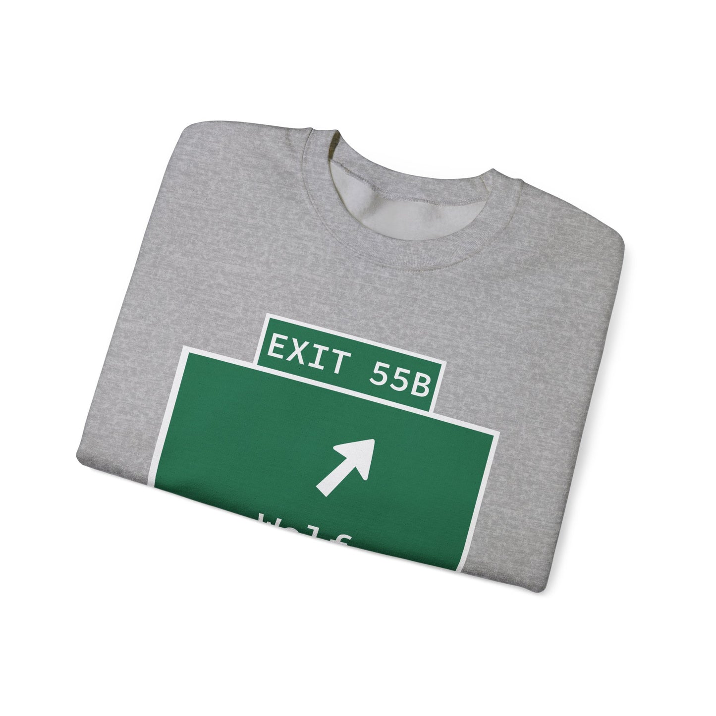 Vintage WCP Exit 55B Sign Unisex Heavy Blend™ Crewneck Sweatshirt