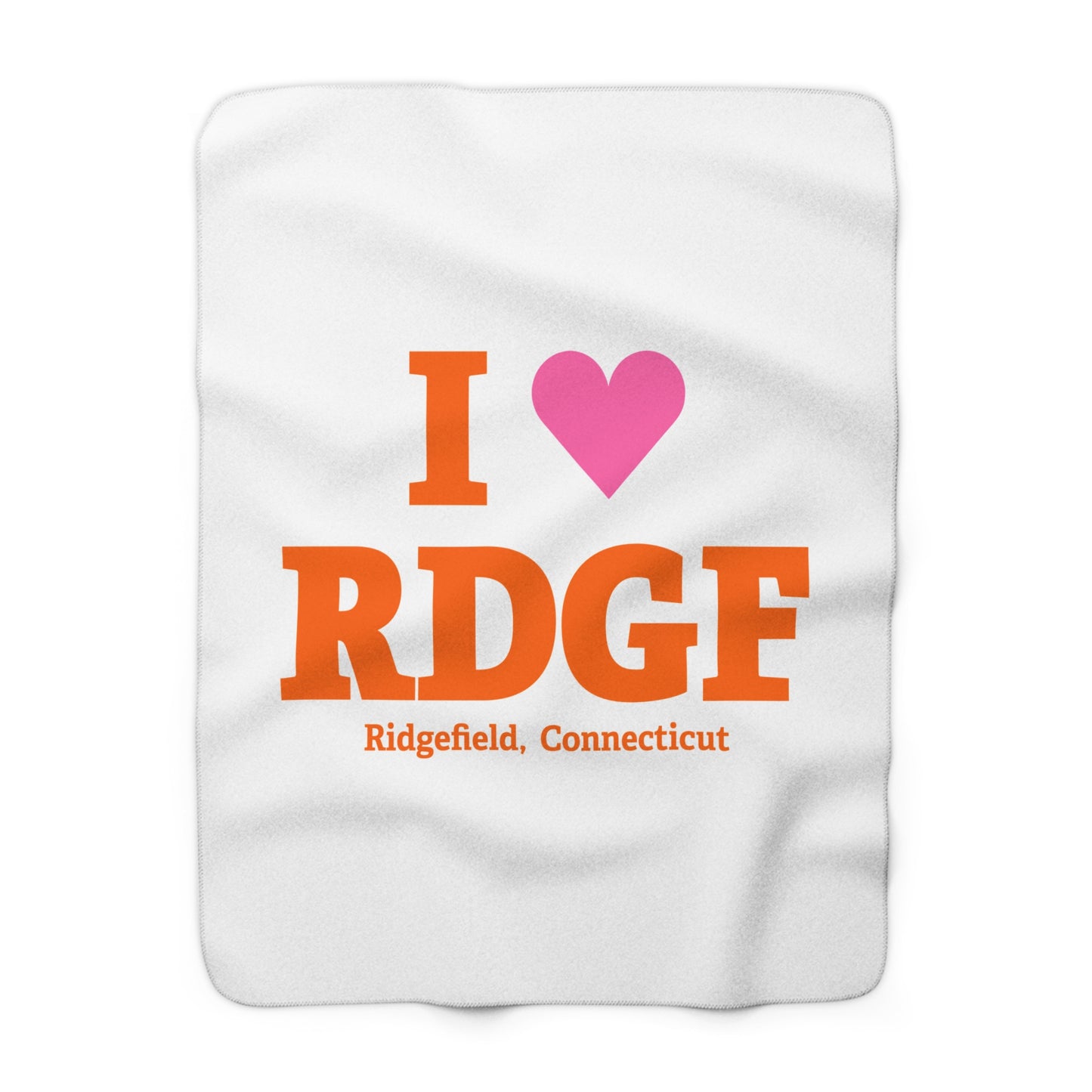 I Heart RDGF Sherpa Fleece Blanket