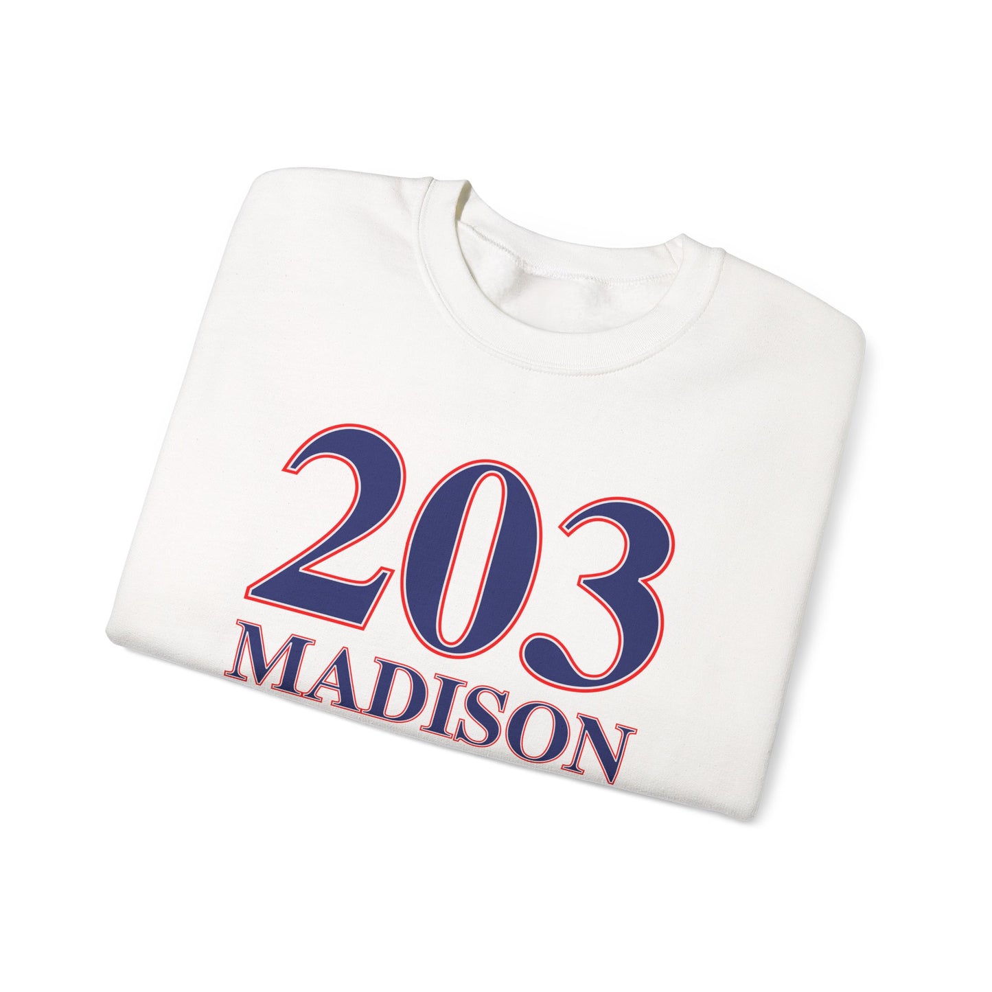 203 Madison Red White & Blue Unisex Heavy Blend™ Crewneck Sweatshirt
