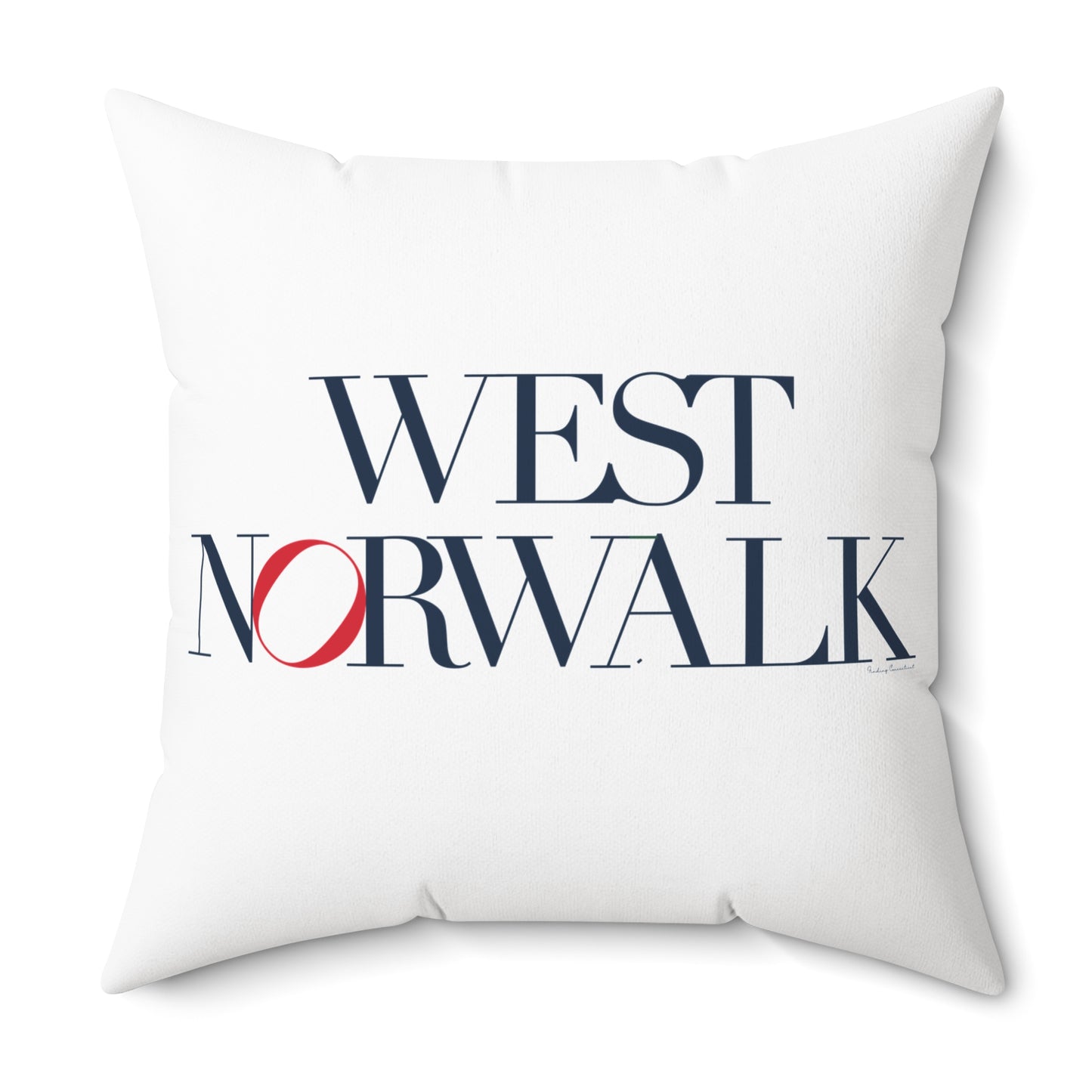 41 Tilt West Norwalk Spun Polyester Square Pillow