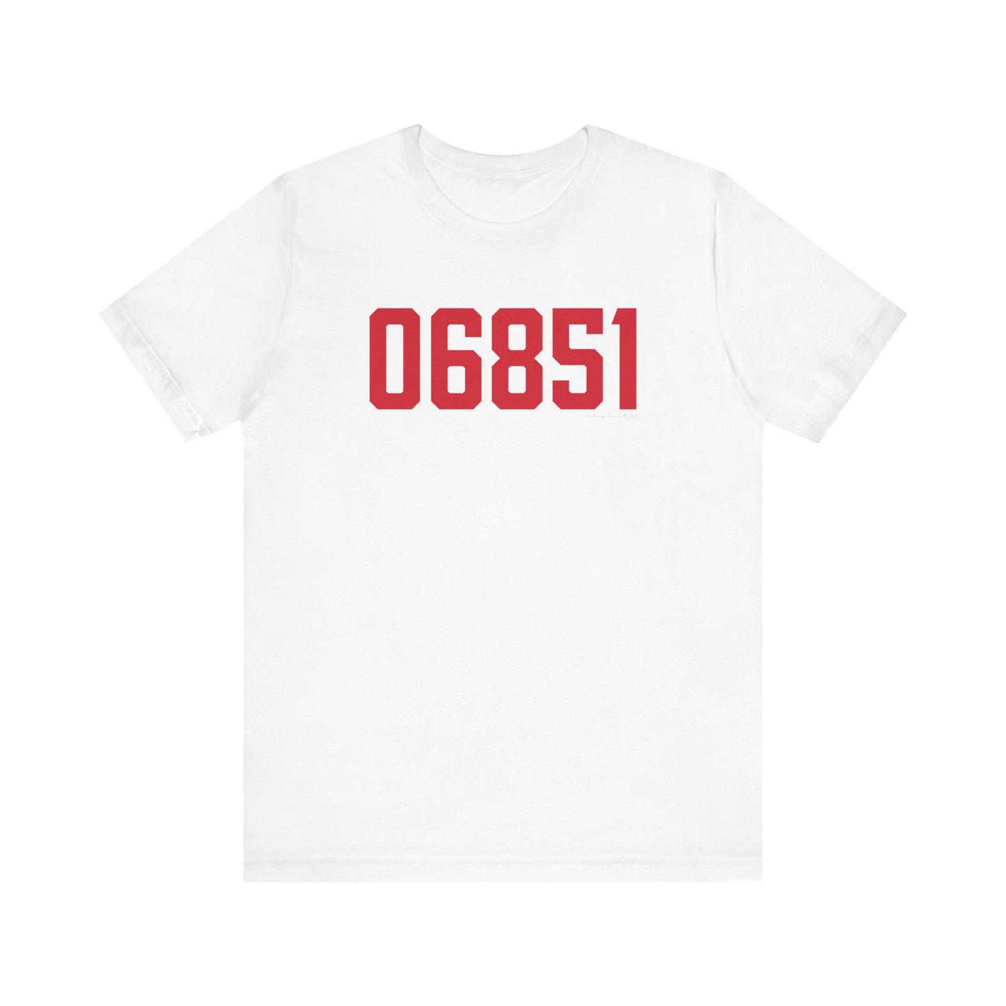 06851 Norwalk Connecticut Zip Code Unisex Jersey Short Sleeve T-Shirt