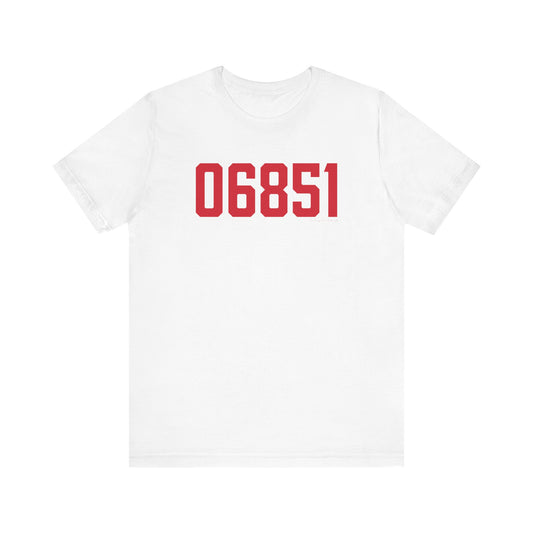 06851 Norwalk Connecticut Zip Code Unisex Jersey Short Sleeve T-Shirt