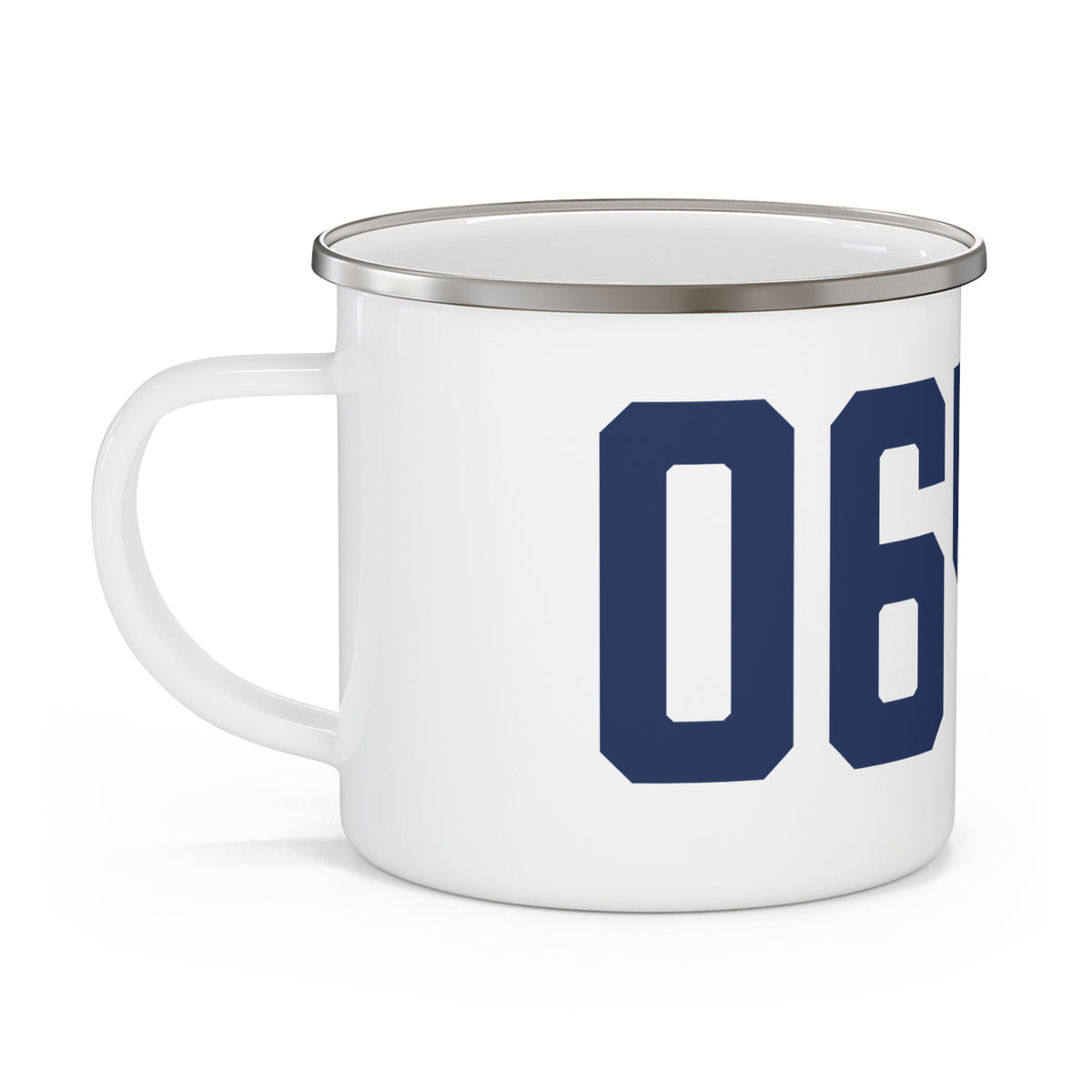 06447 Marlborough Connecticut Zip Code Enamel Camping Mug