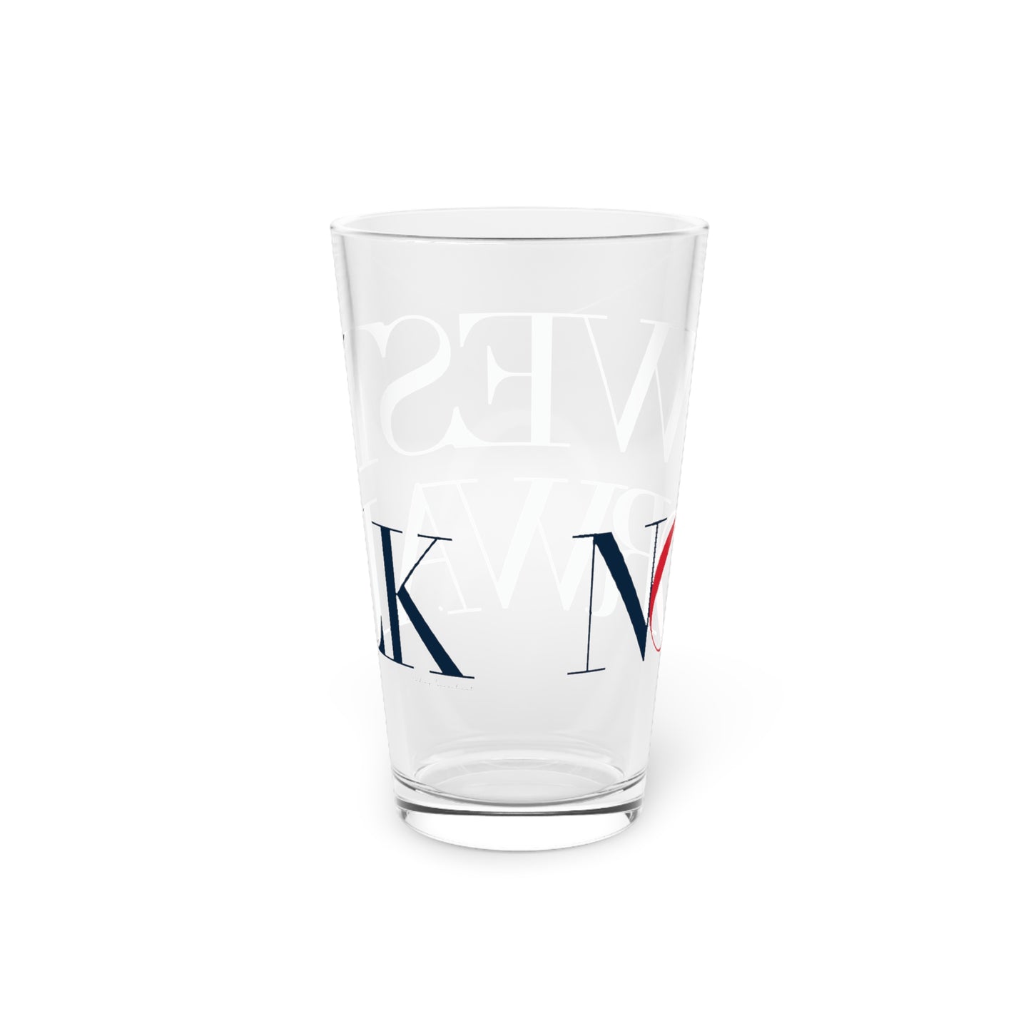 41 Tilt West Norwalk Pint Glass, 16oz