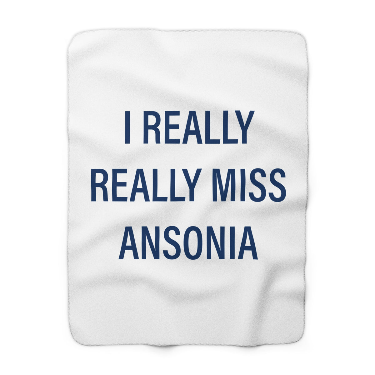 I Really Really Miss Ansonia Sherpa Fleece Blanket