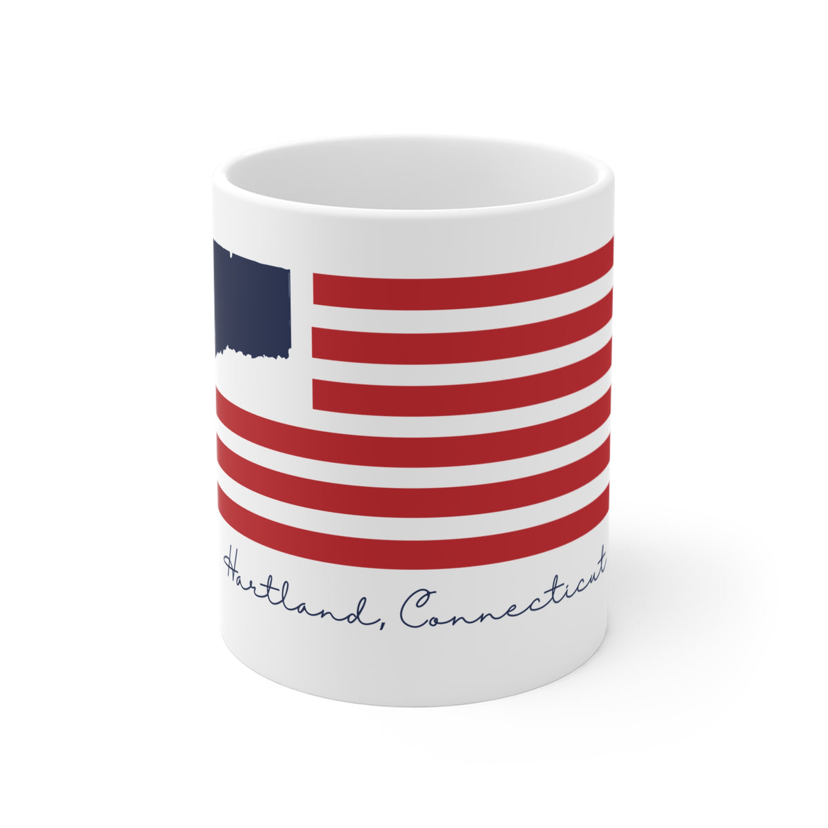 Hartland Connecticut Flag Mug 11oz