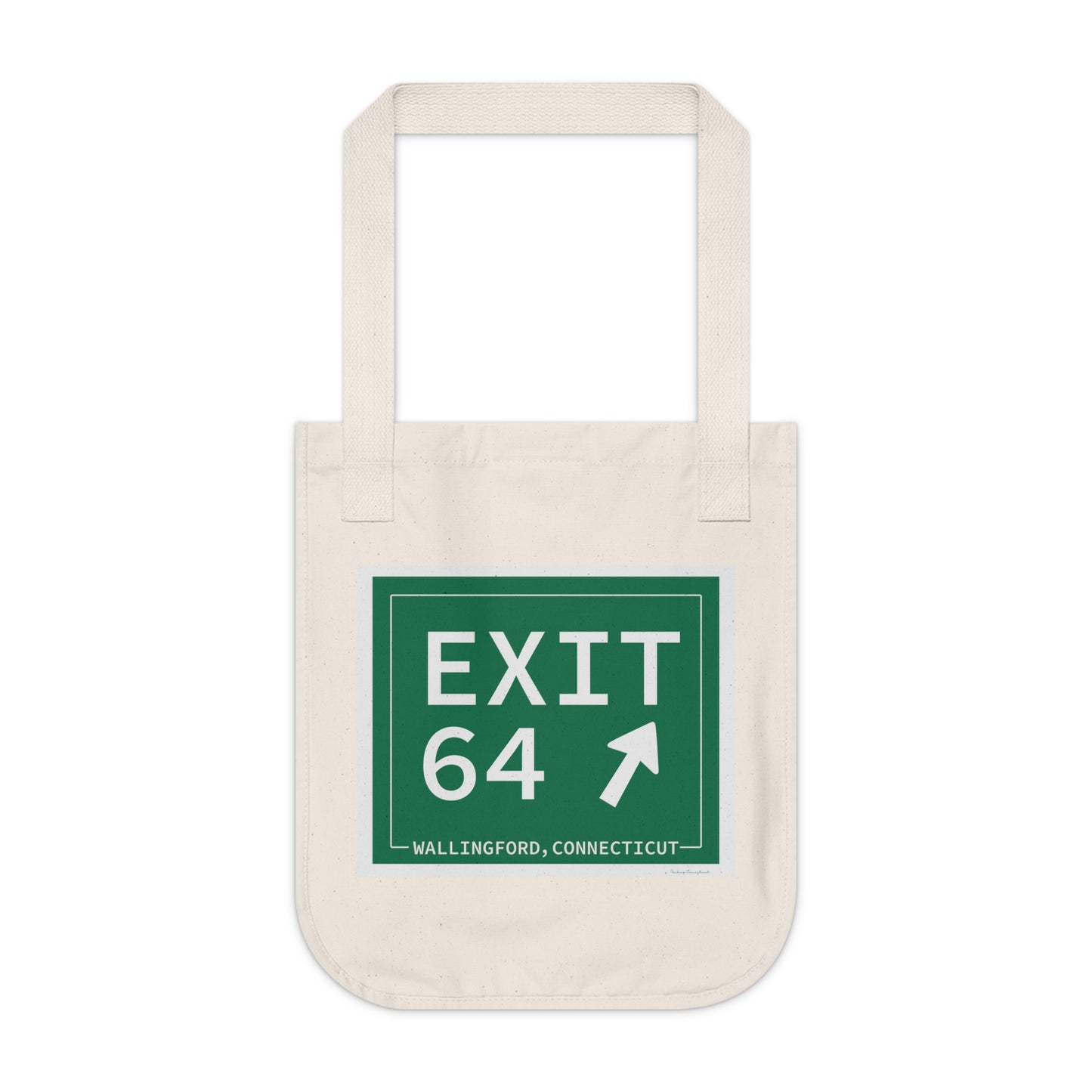 Vintage Exit 64 WCP Sign Organic Canvas Tote Bag