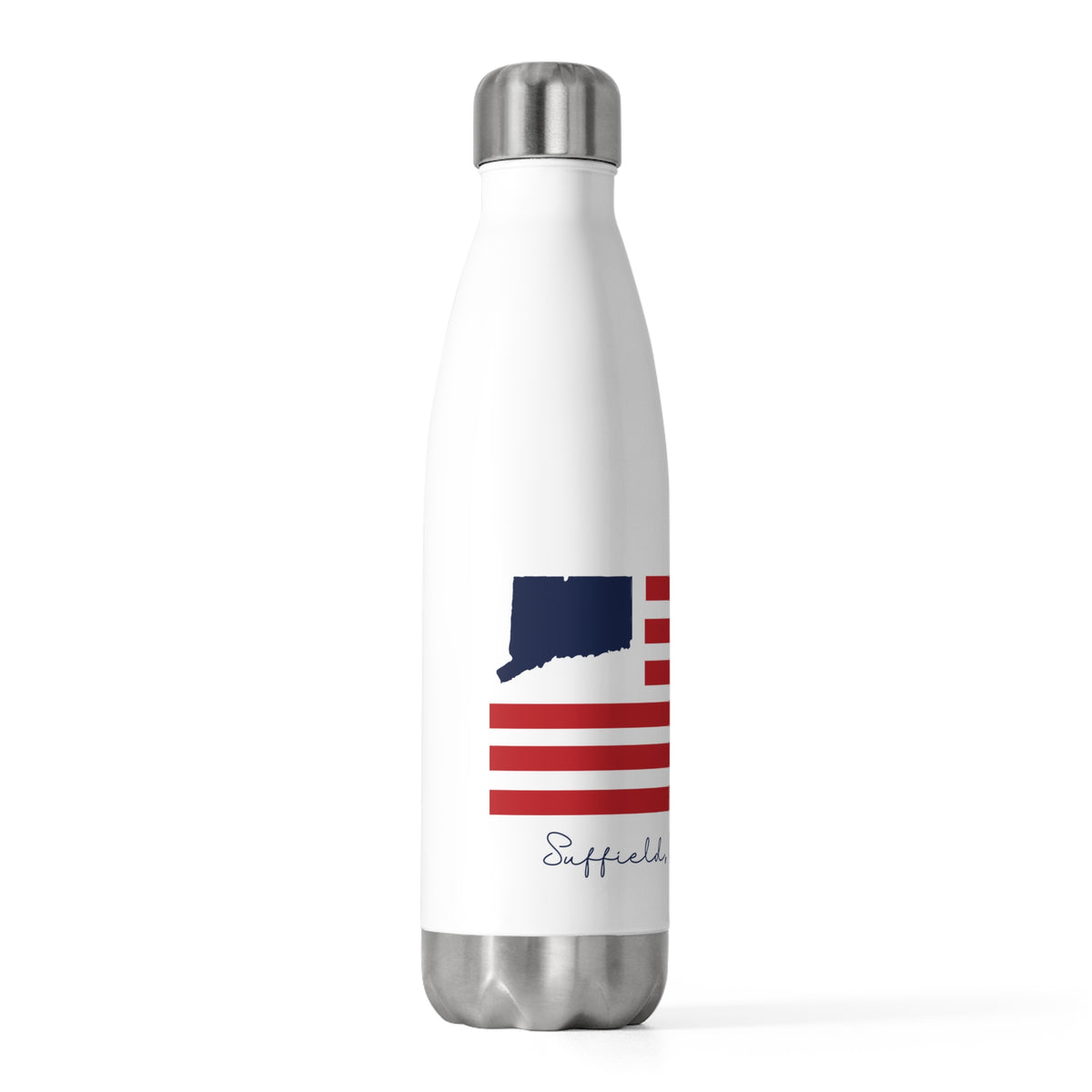 Suffield Connecticut Flag 20oz Insulated Bottle