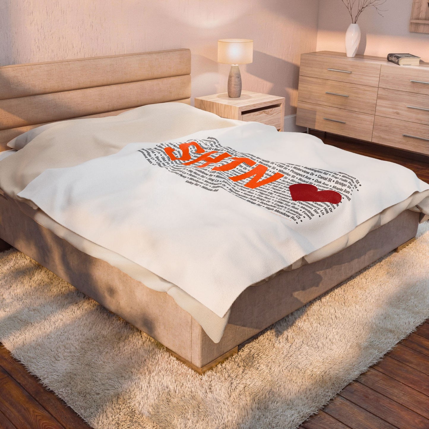Shelton Love Velveteen Plush Blanket