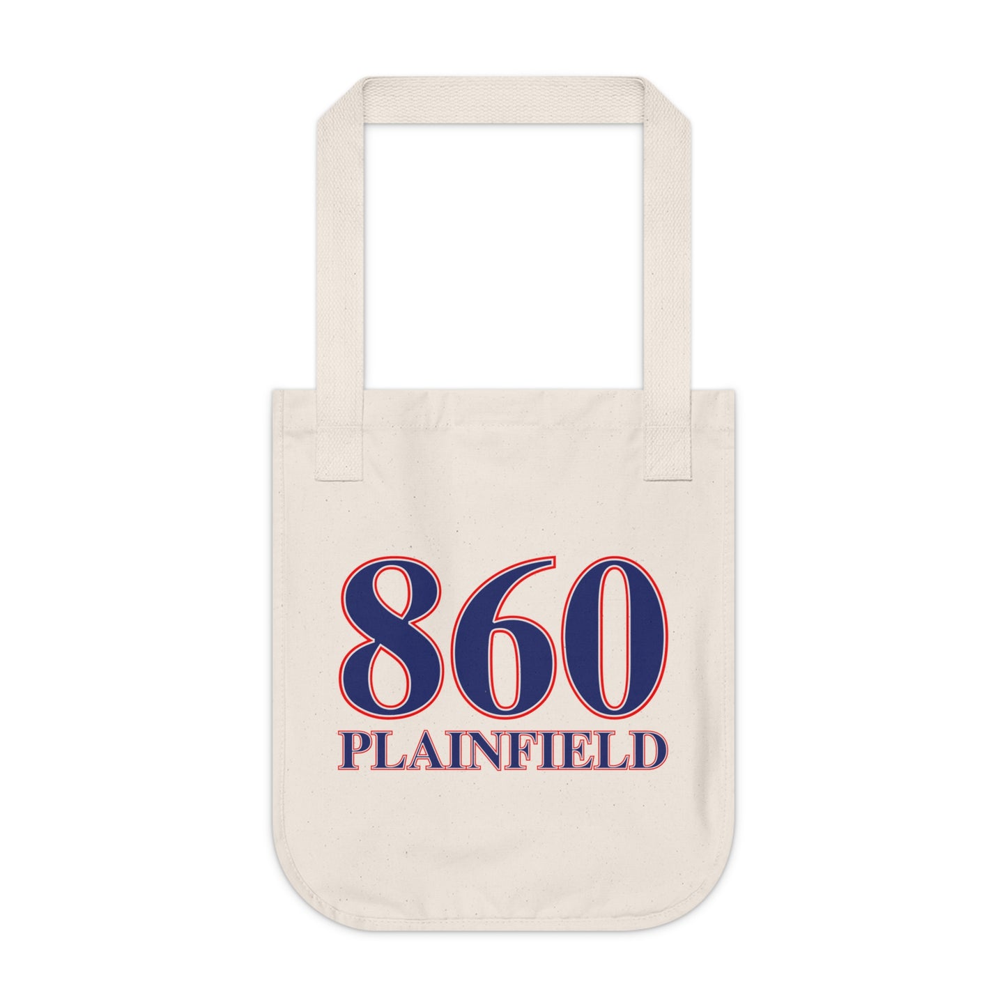 860 Plainfield Red, White & Blue Organic Canvas Tote Bag