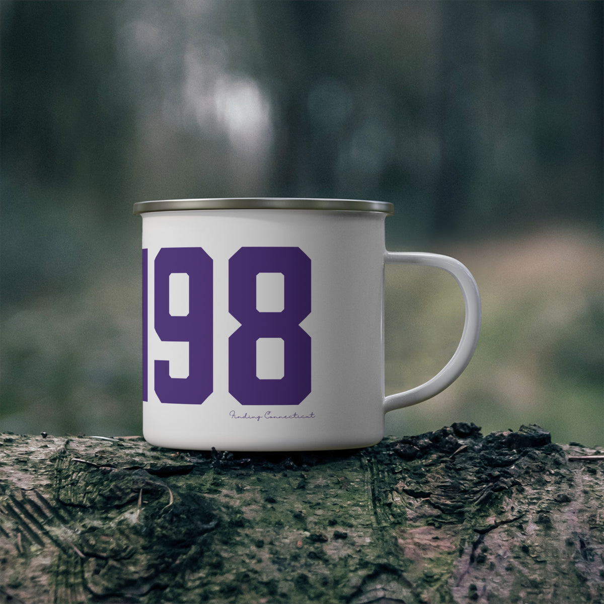 06498 Westbrook Connecticut Zip Code Enamel Camping Mug
