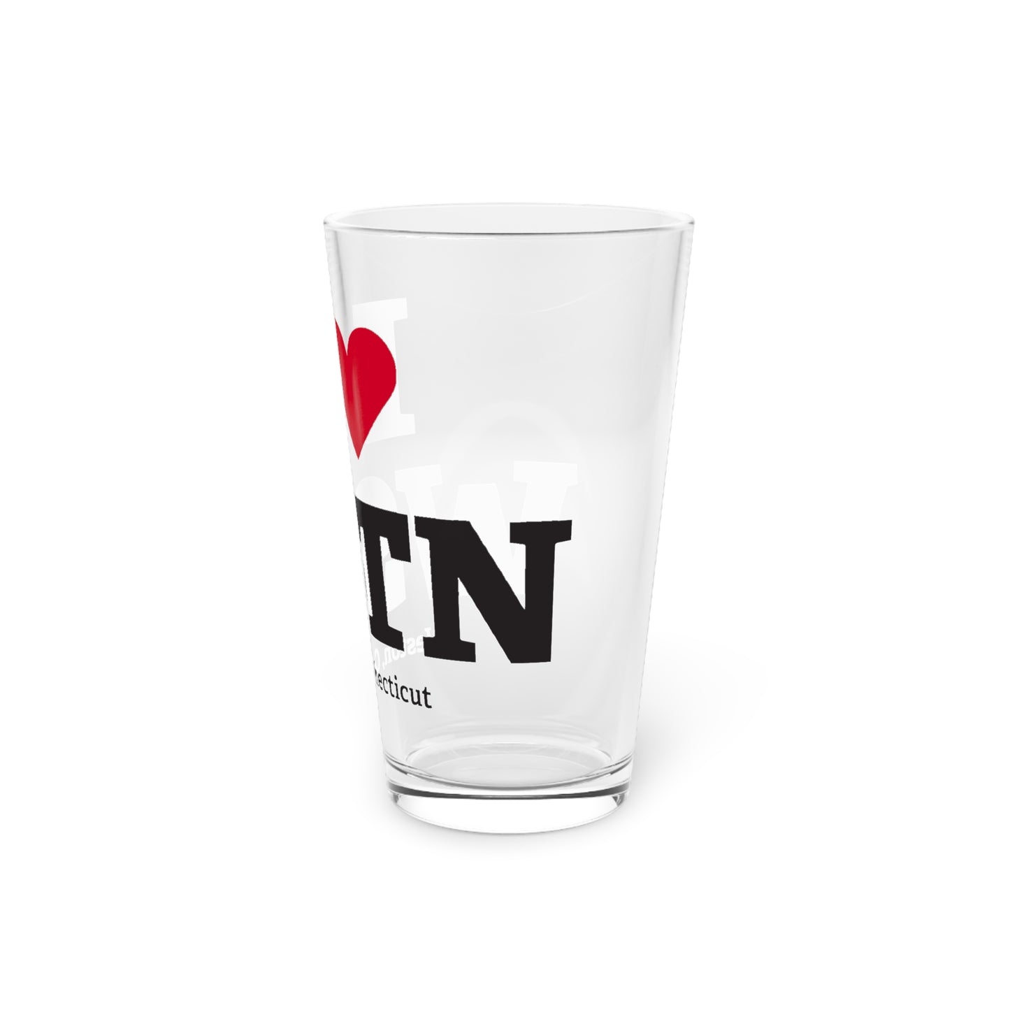 I Heart WSTN Pint Glass, 16oz