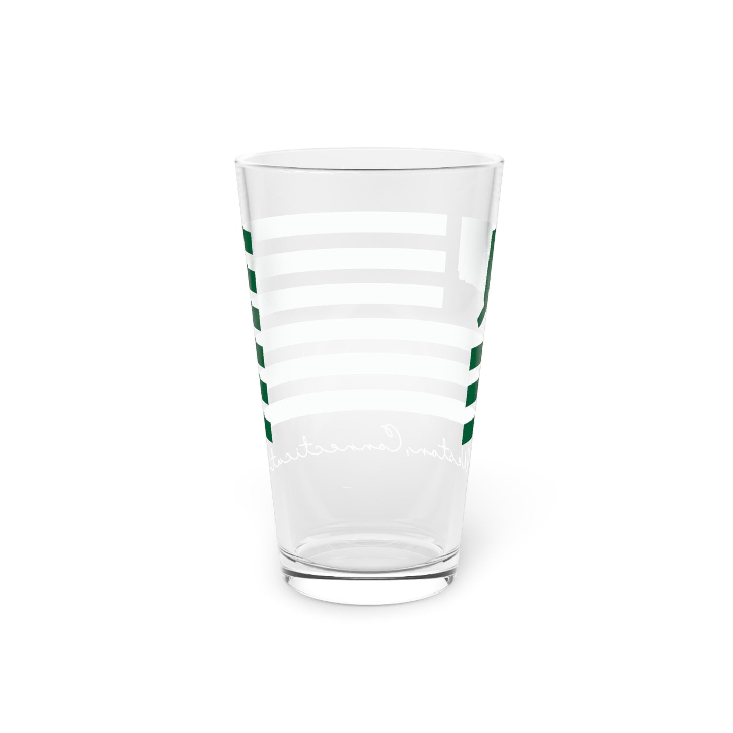 Weston Connecticut St Patrick’s Day Flag Pint Glass, 16oz