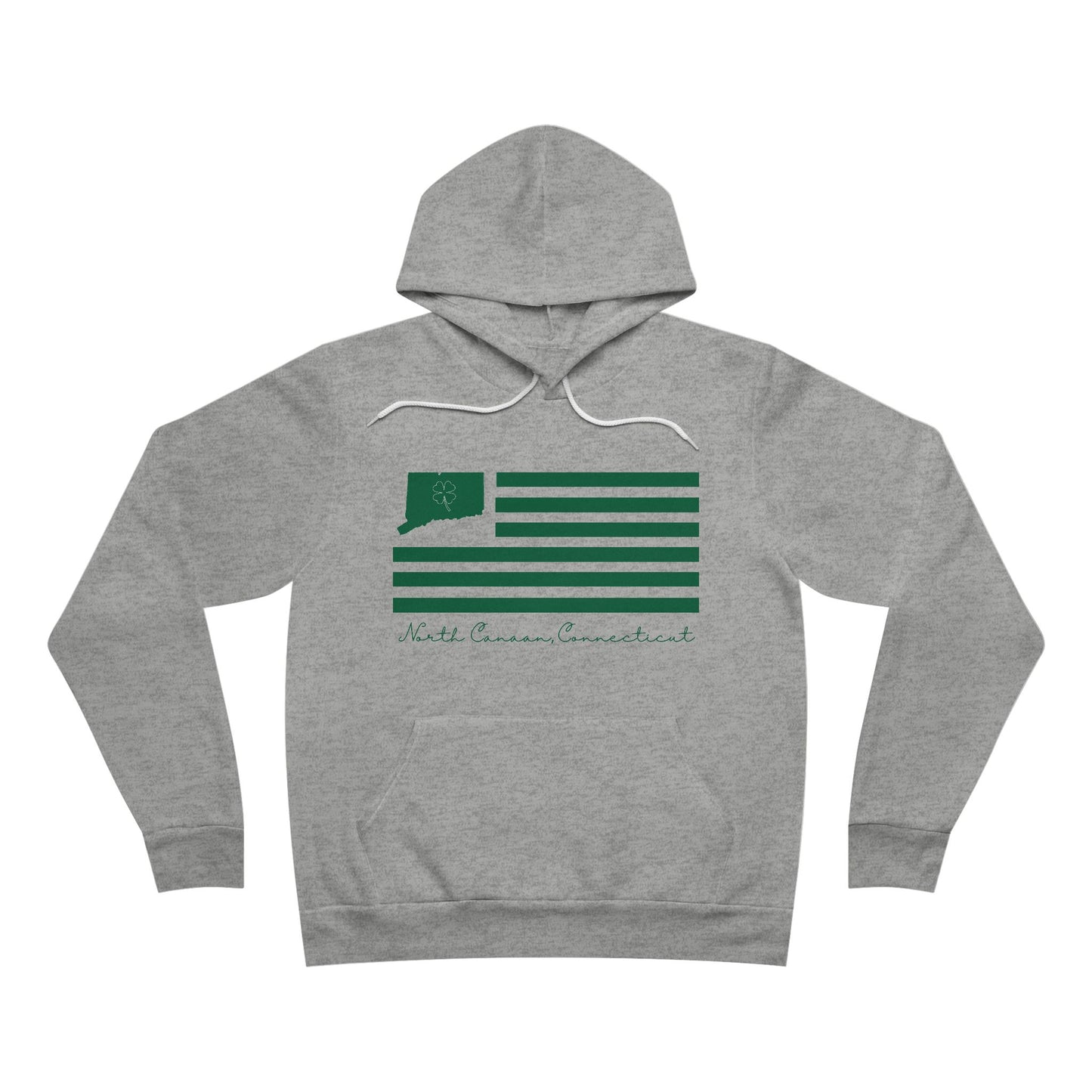 North Canaan Connecticut St. Patrick’s Day Flag Unisex Sponge Fleece Pullover Hoodie