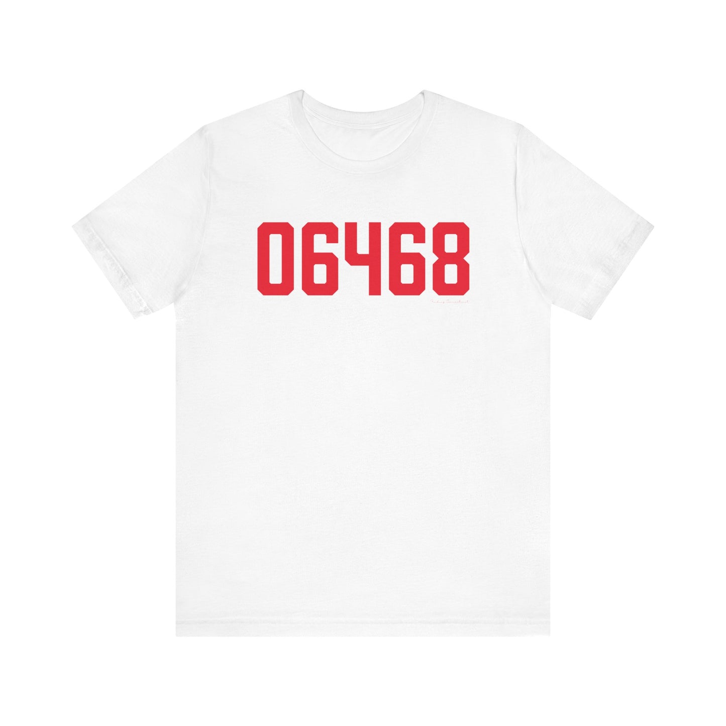 06468 Monroe Connecticut Zip Code Unisex Jersey Short Sleeve T-Shirt