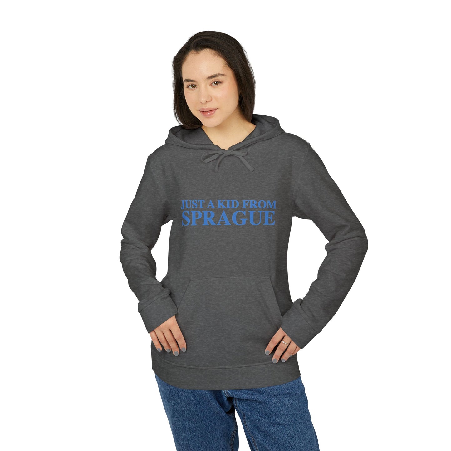 Just a kid from Sprague adidas Unisex Fleece Hoodie