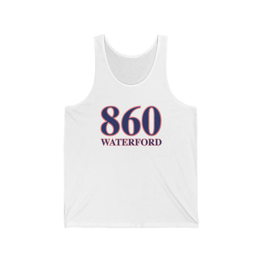 860 Waterford Red White & Blue Unisex Jersey Tank Top
