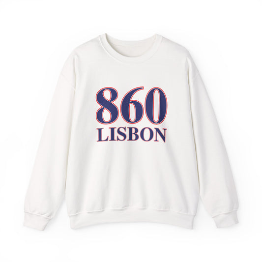 860 Lisbon Red White & Blue Unisex Heavy Blend™ Crewneck Sweatshirt