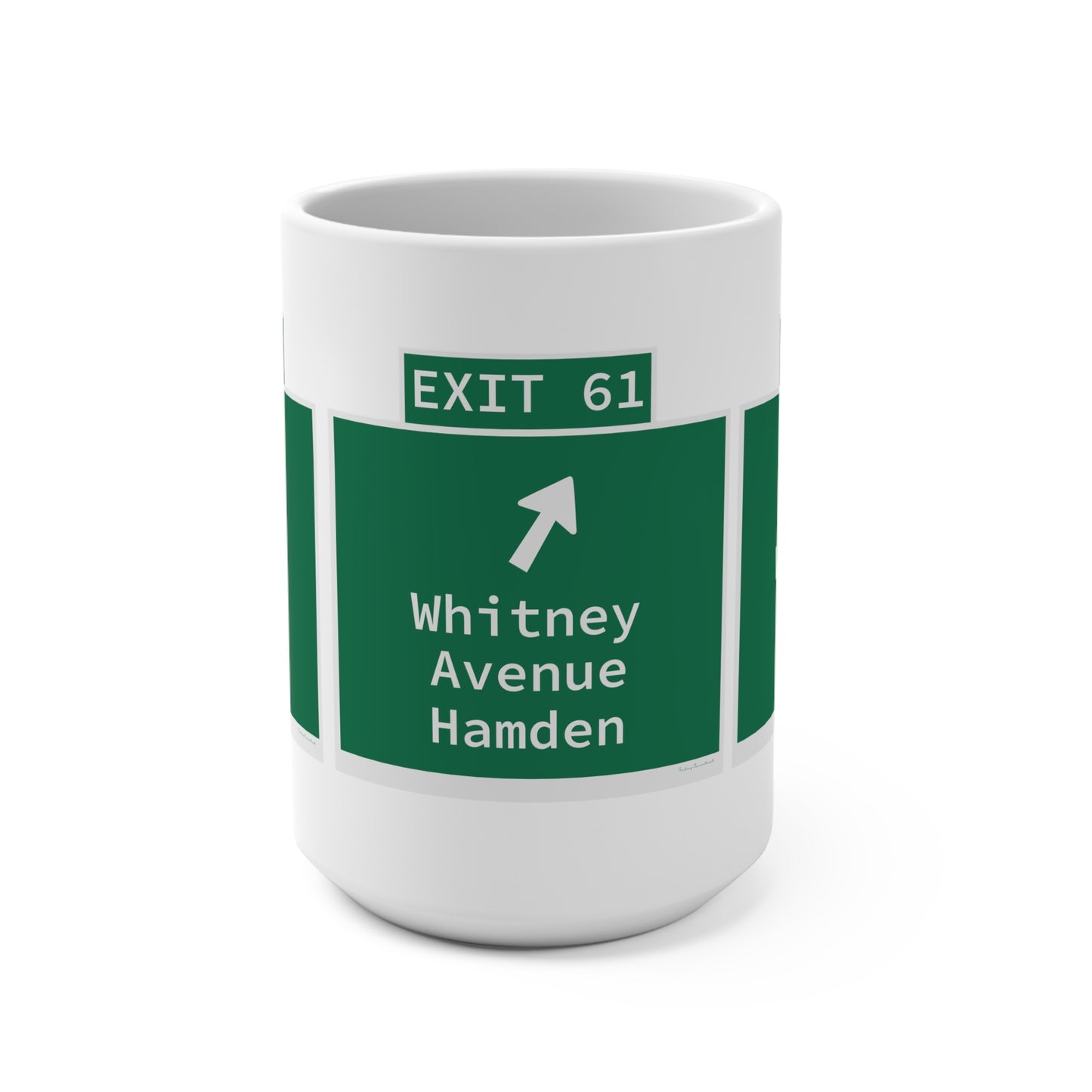 Vintage WCP Exit 61 Sign Mug 15oz